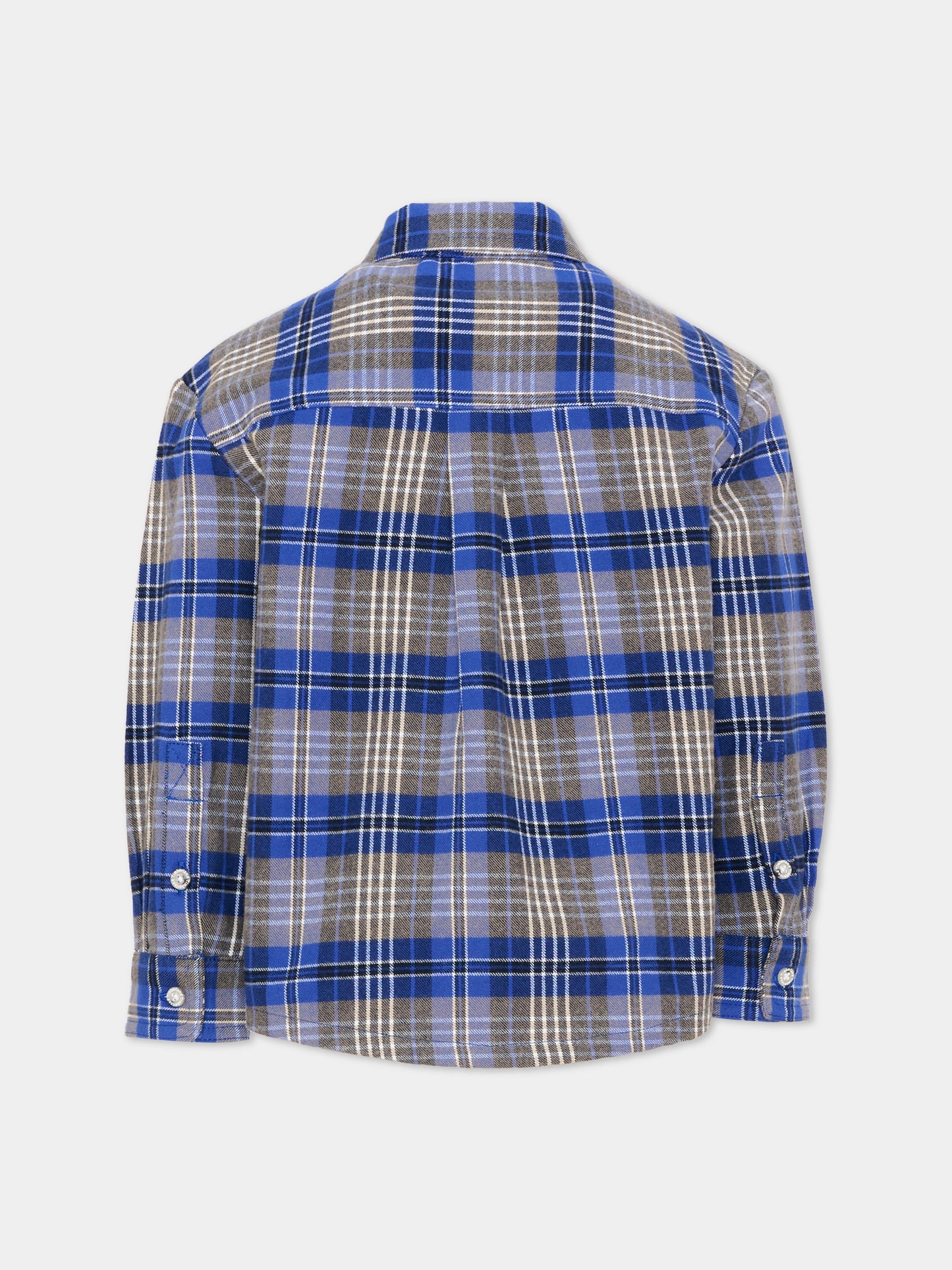 Camicia a manica lunga blu tartan,Timberland,T61087 829