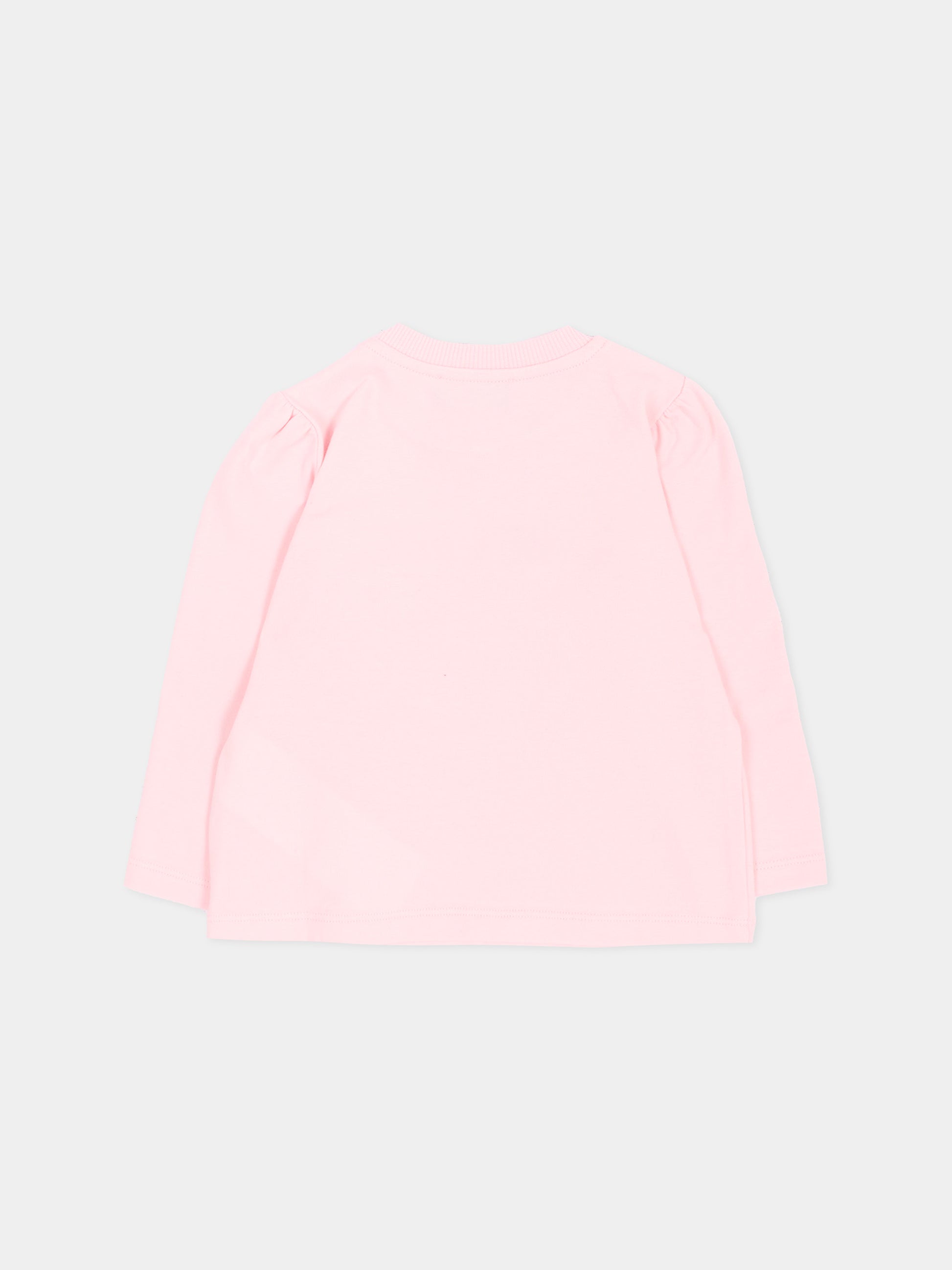 T-Shirt rosa per neonata con Teddy Bear,Moschino Kids,MAO00V LBA11 50209
