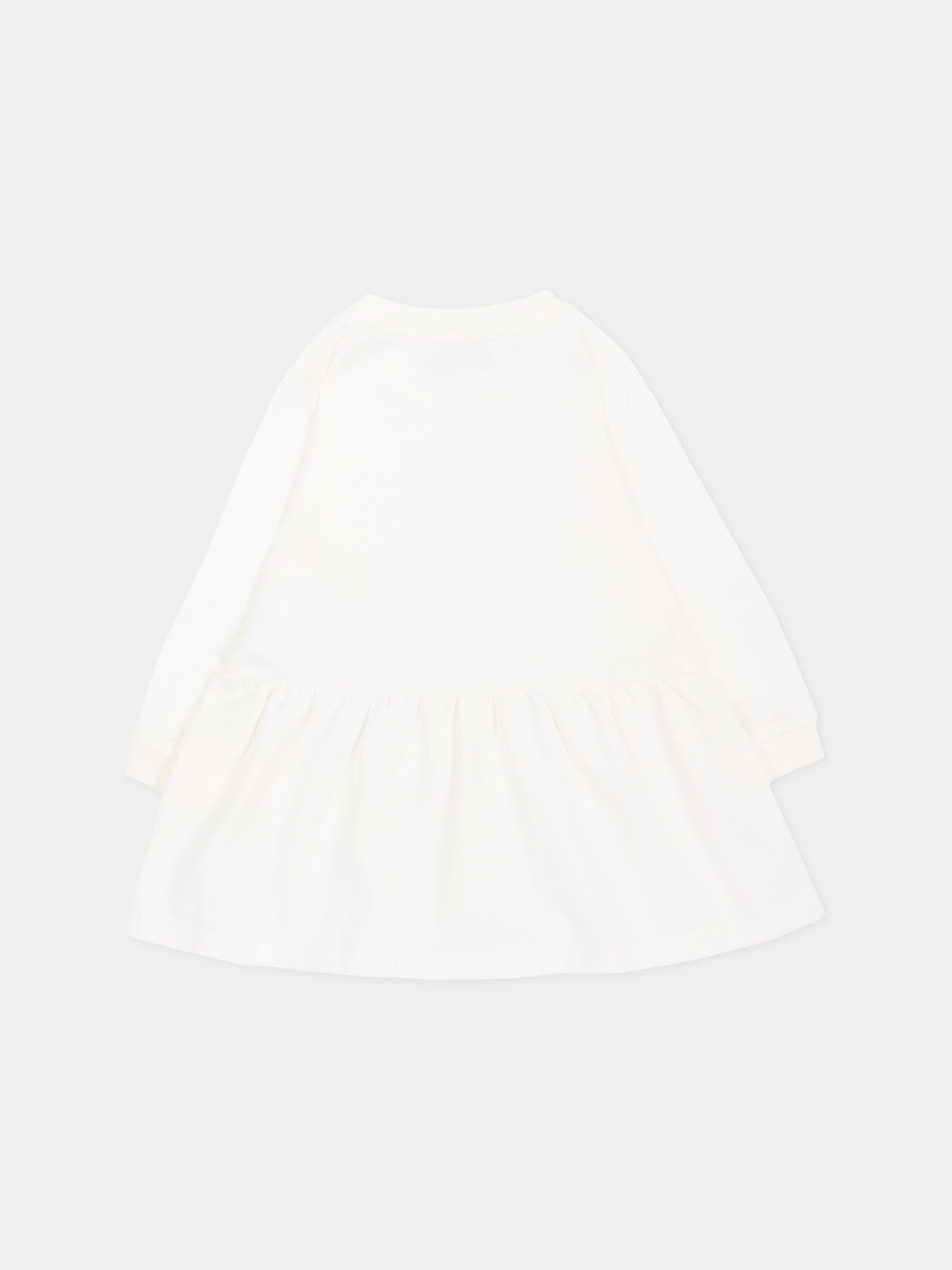 Vestito avorio per neonata con Teddy Bear,Moschino Kids,MDV0DO LCA61 10063