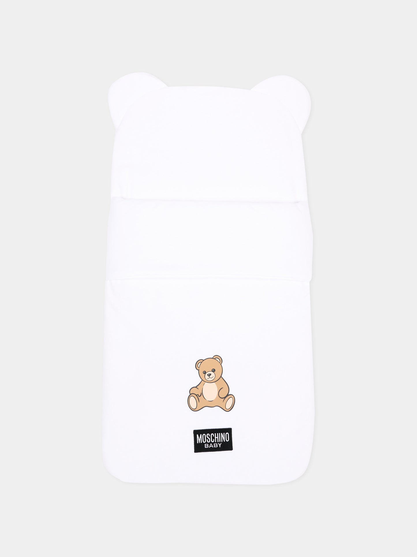 Sacco nanna bianco per neonati Teddy Bear,Moschino Kids,MME00U LCA40 10101