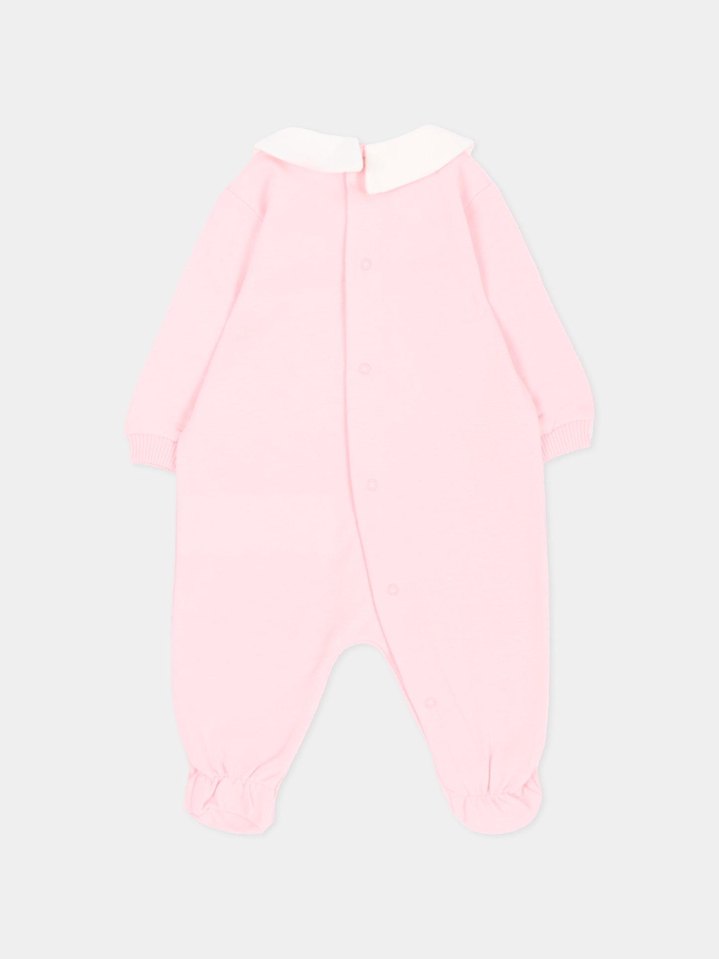 Set tutina rosa per neonata con Teddy Bear,Moschino Kids,MNY08B LCA40 50209