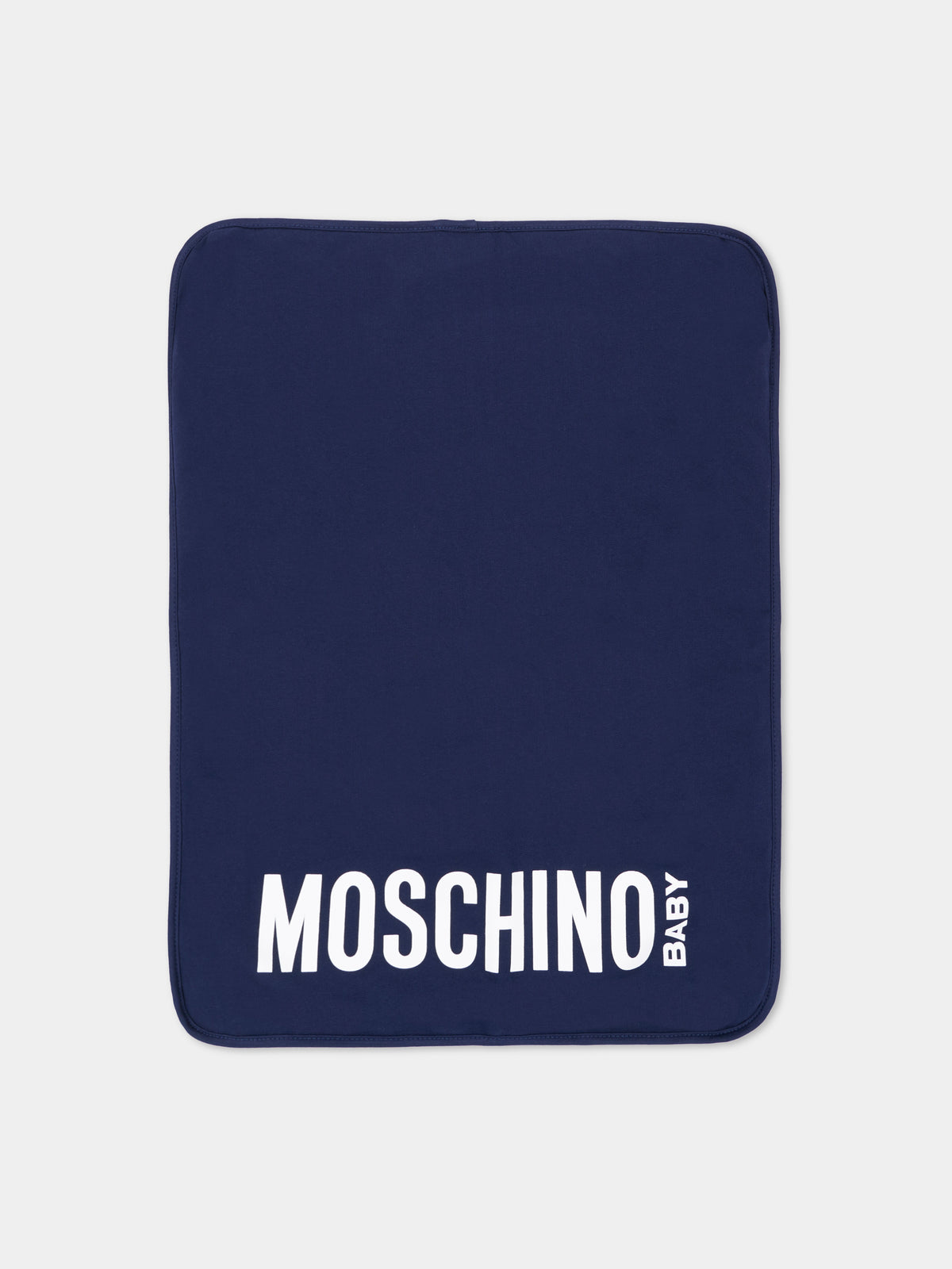 Borsa mamma blu per neonati con Teddy Bear,Moschino Kids,MUX062 LCA93 40016