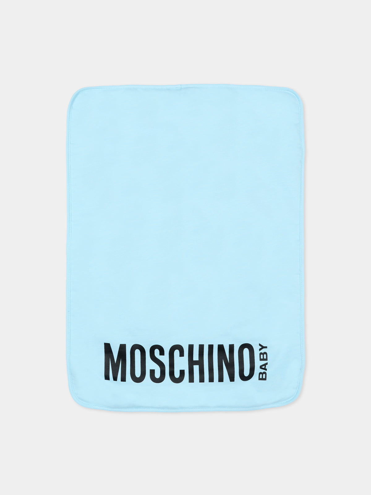 Borsa mamma azzurra per neonato con Teddy Bear,Moschino Kids,MUX062 LCA93 40304