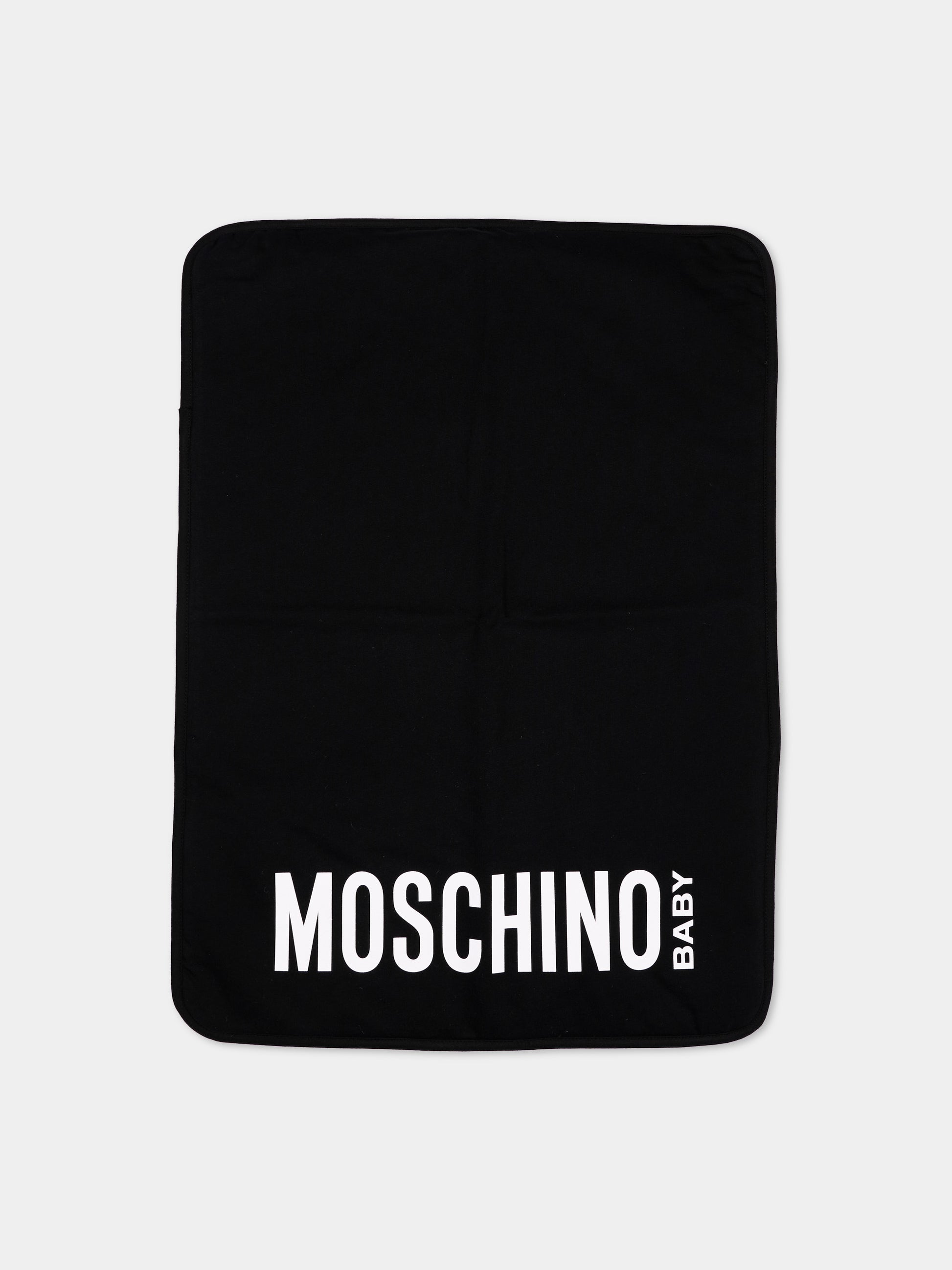 Borsa mamma nera per neonati con Teddy Bear,Moschino Kids,MUX067 LCA40 60100