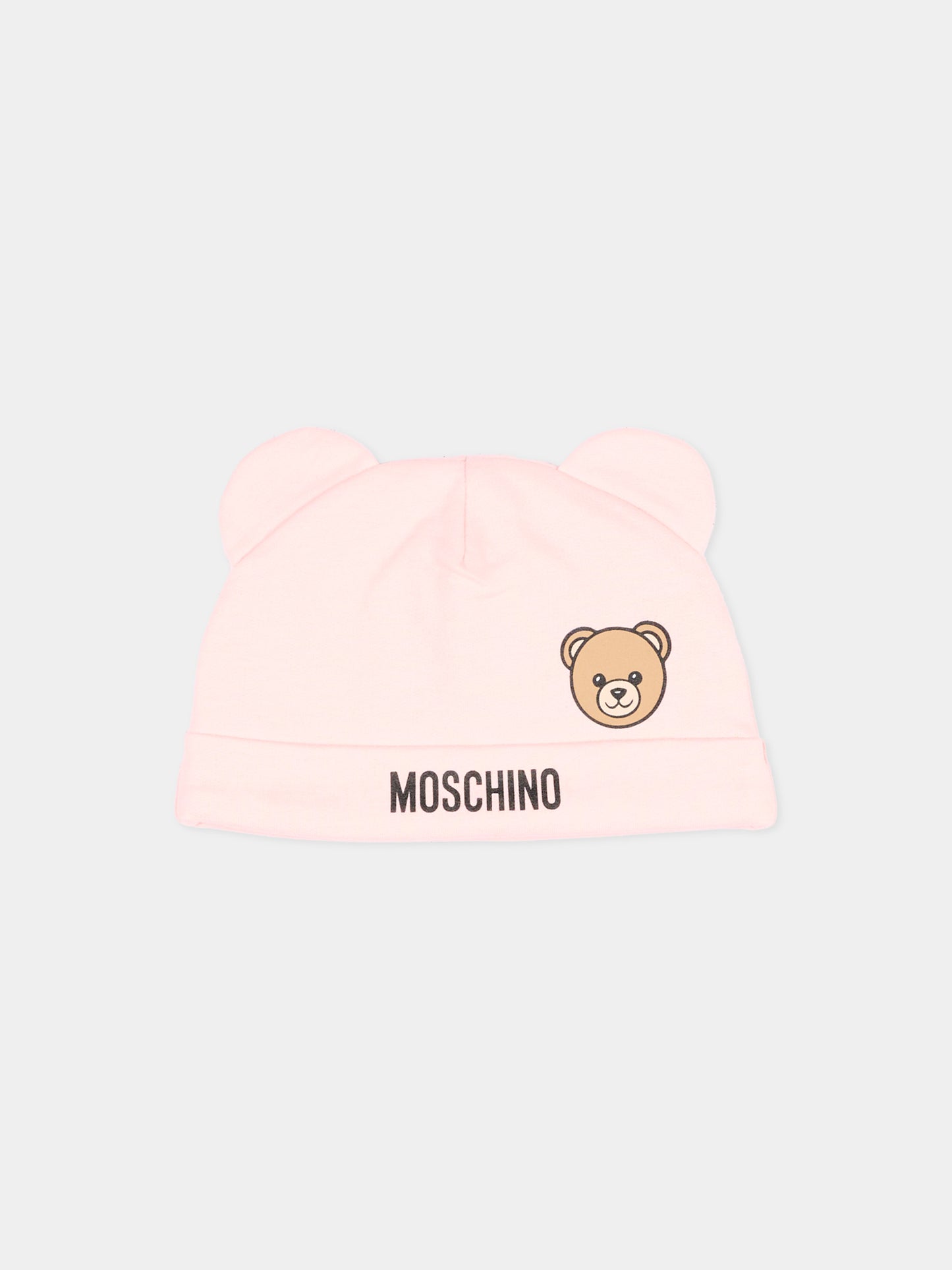 Set accessori rosa per neonata con Teddy Bear,Moschino Kids,MUY09N LCA40 50209