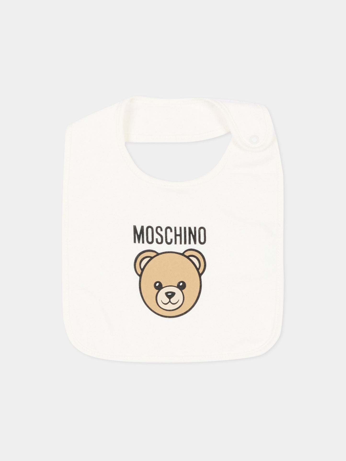 Set tutina avorio per neonati con Teddy Bear,Moschino Kids,MUY09P LCA40 10063