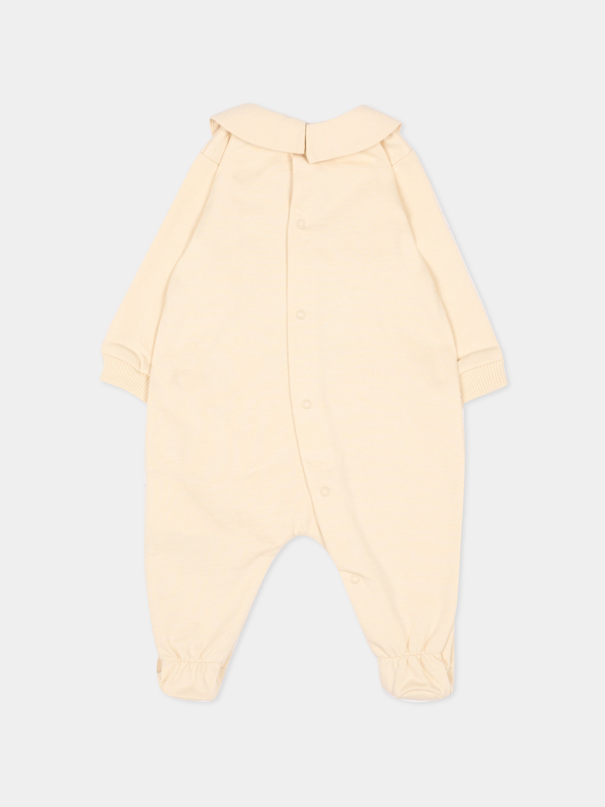 Set tutina beige per neonati con Teddy Bear,Moschino Kids,MUY09P LCA40 20404