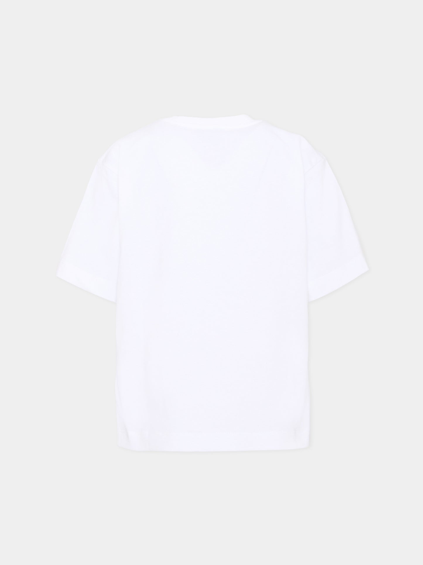T-Shirt bianca per bambini con Teddy Bear,Moschino Kids,HMM05W LAA34 10101