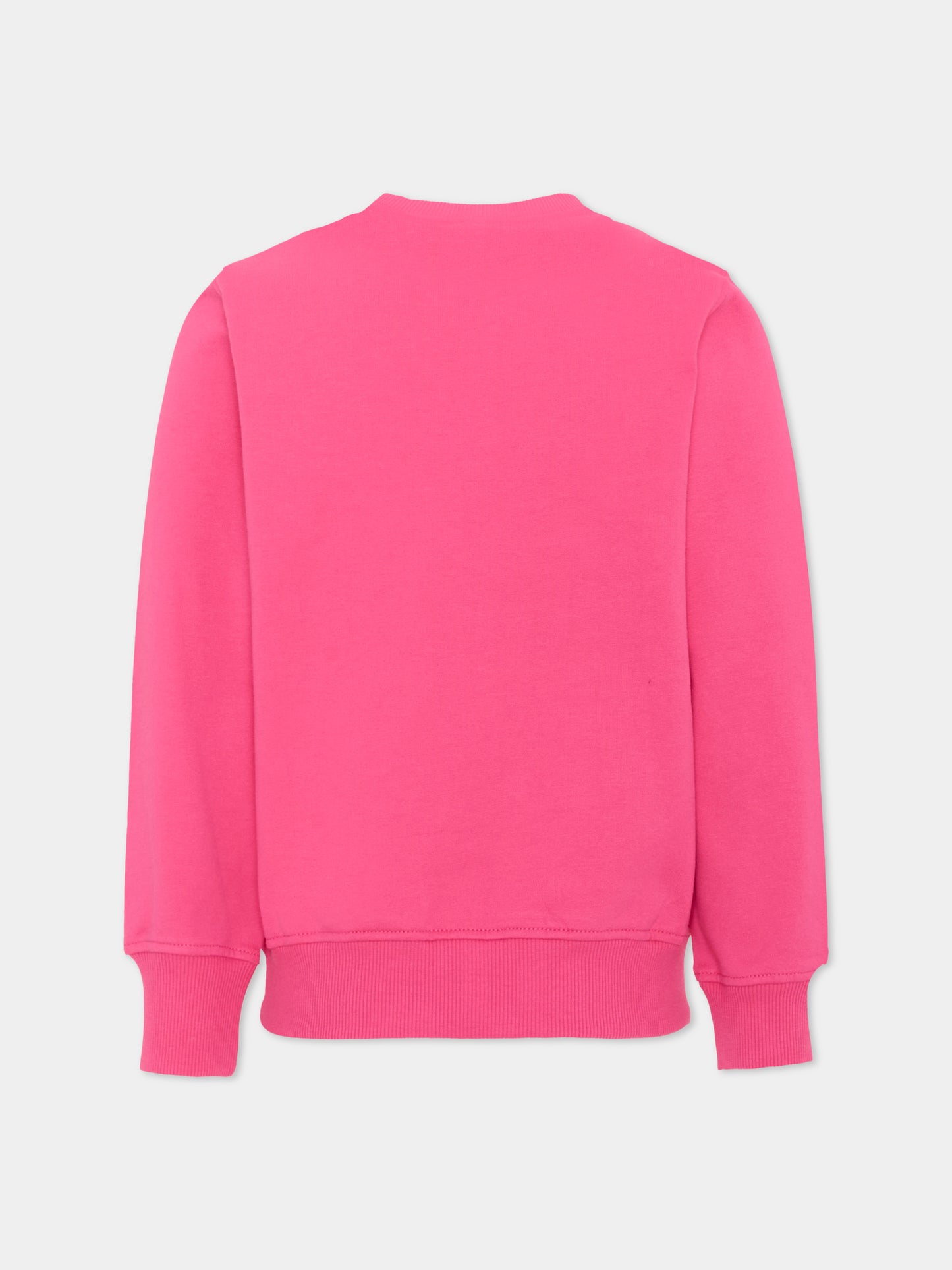 Felpa fucsia per bambina con Teddy Bear,Moschino Kids,HXF08V LCA83 51450