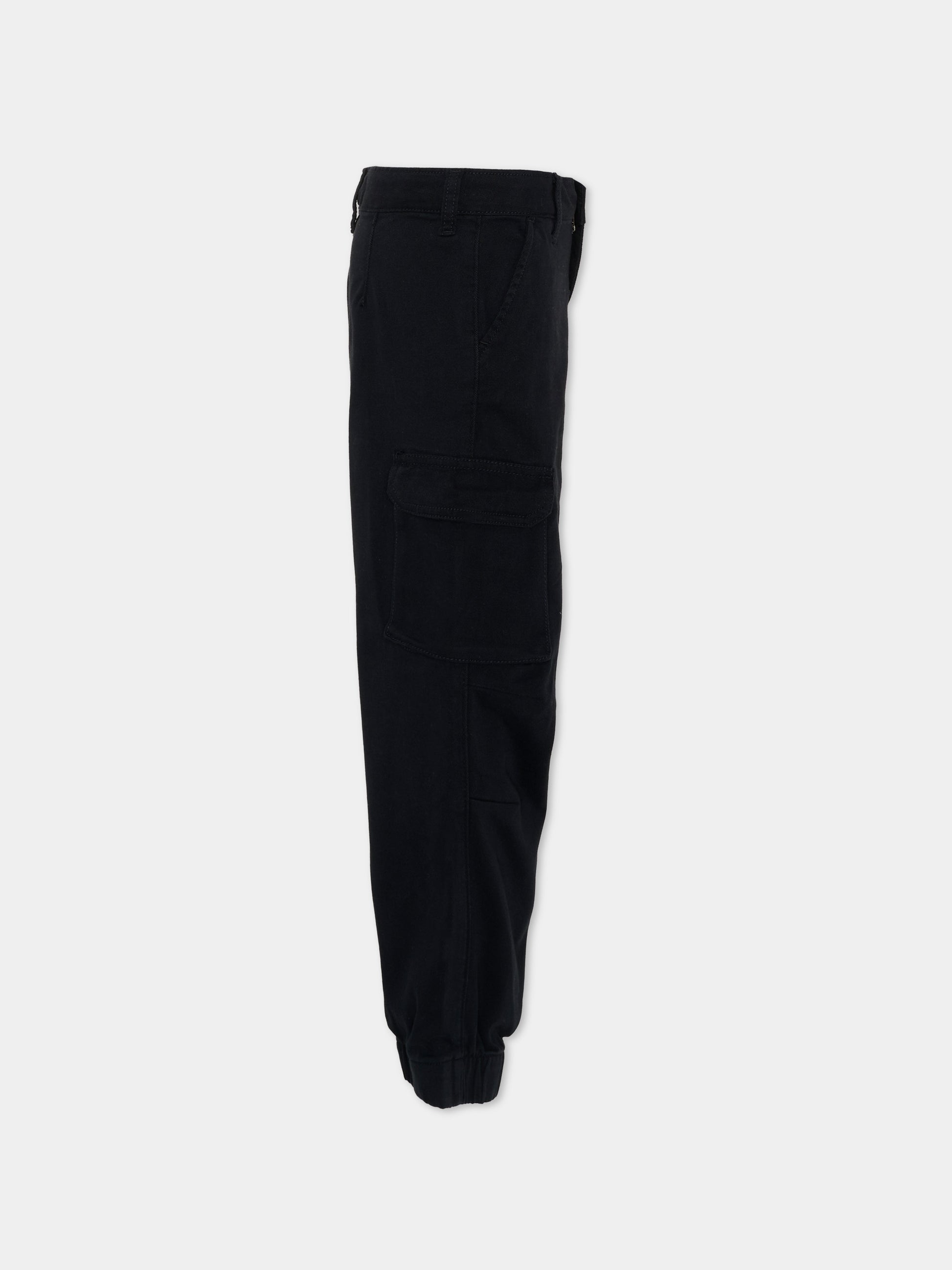 Pantalone nero cargo per bambina,Abercrombie & Fitch,43AG19 K94