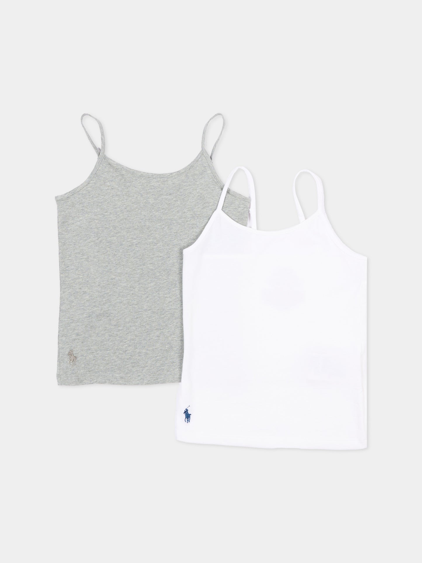 Canottiere multicolor per bambina con Polo Pony,Ralph Lauren Kids,4P5000 W2I