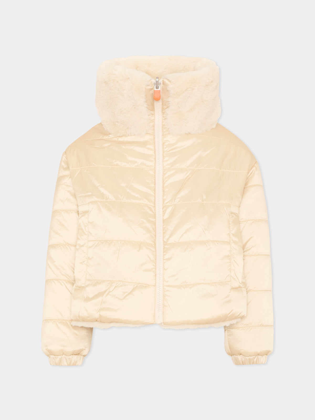 Ecopelliccia beige per bambina,Save The Duck Kids,J31352G FURY23 40034