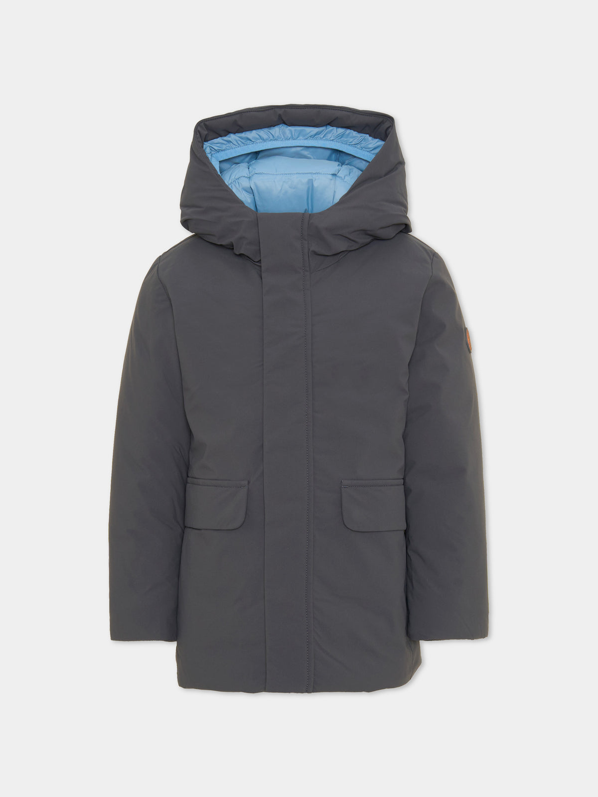 Piumino grigio Oliver per bambino,Save The Duck Kids,J43065B MATT23 22010