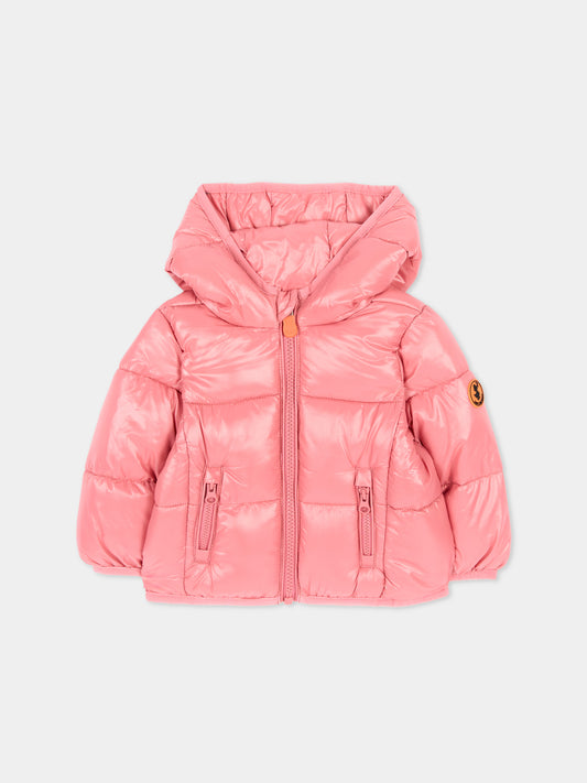 Piumino rosa Jody per neonata,Save The Duck Kids,I33231X LOVE23 80036