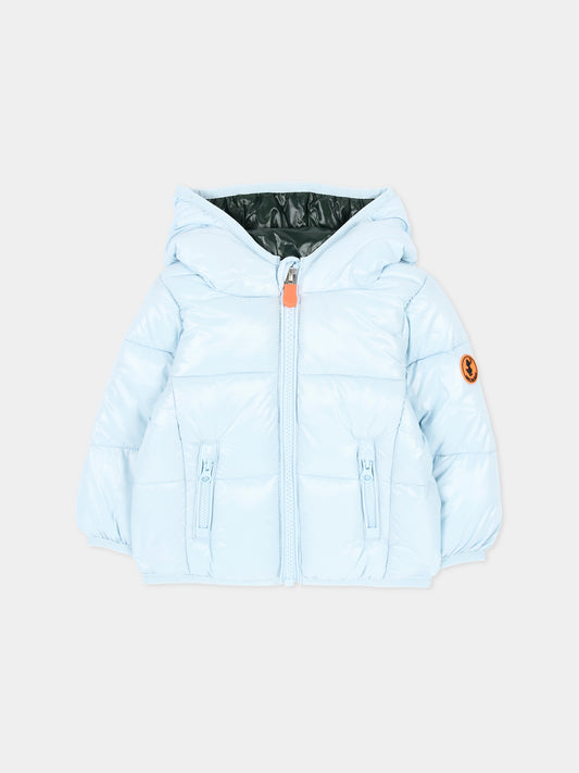 Piumino azzurro Jody per neonato,Save The Duck Kids,I33231X LOVE23 90077