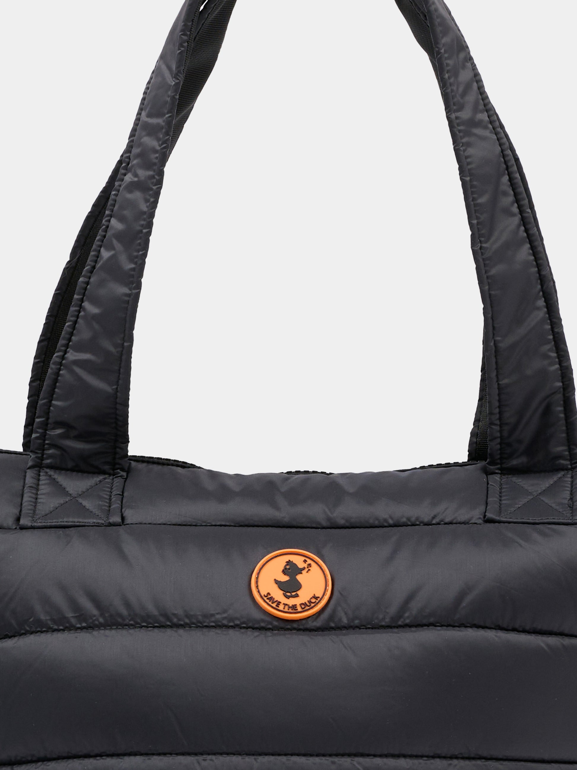 Borsa Cary nera per bambina con logo,Save The Duck Kids,DZ2508U GIGA21 10000
