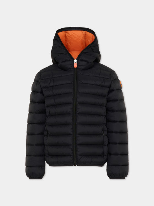 Piumino Dony nero per bambino,Save The Duck Kids,J30650B GIGA21 20342