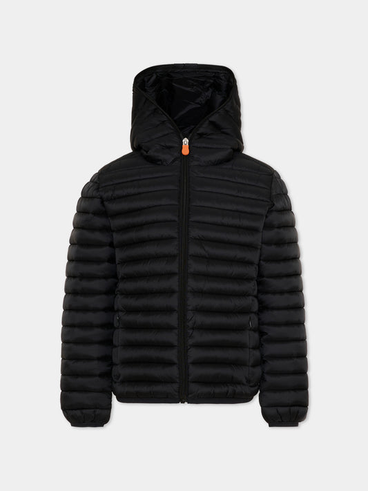 Piumino Eko nero per bambini,Save The Duck Kids,J30650B STOP21 10000