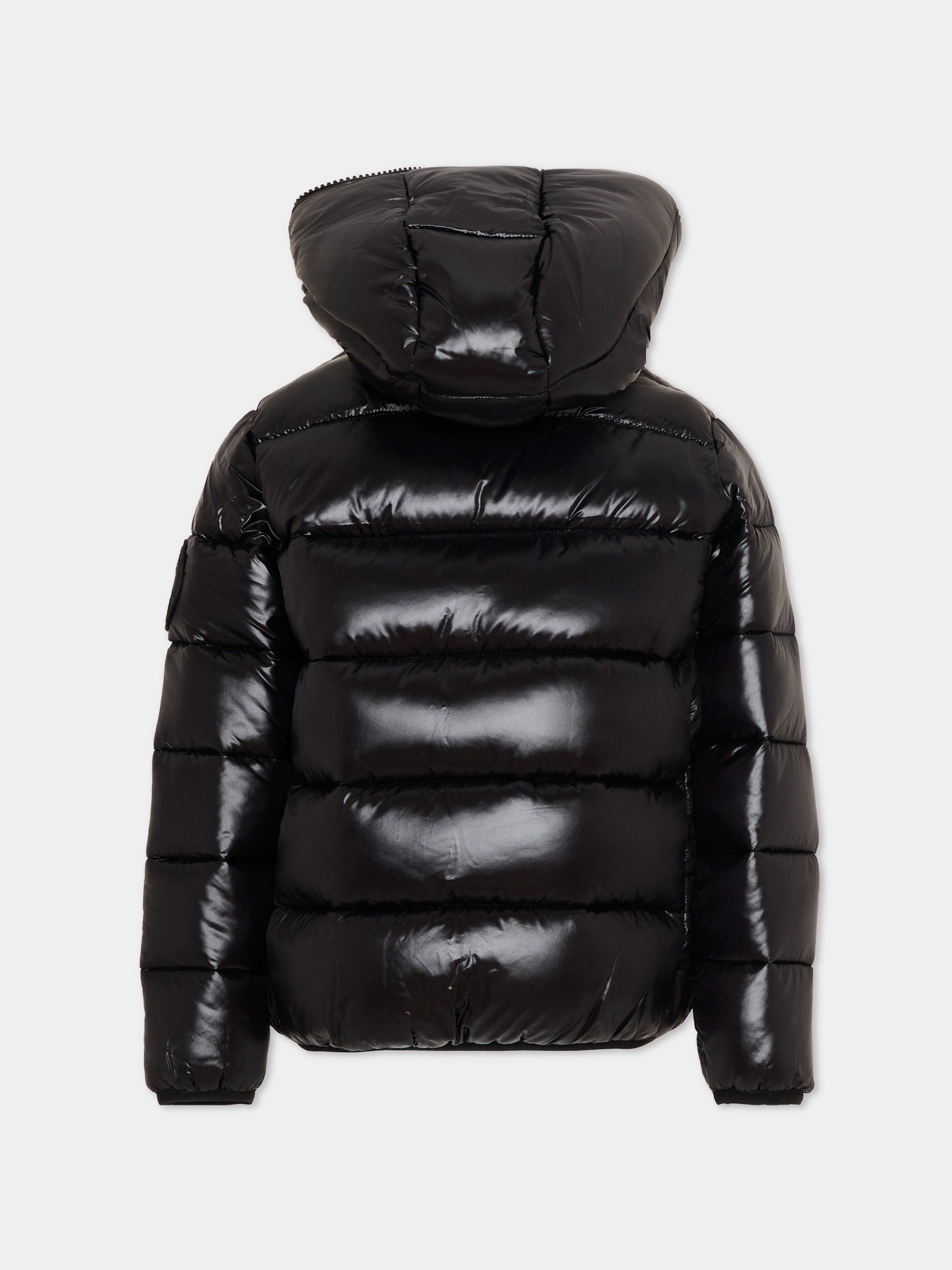 Piumino Kate nero per bambini con logo,Save The Duck Kids,J38090G LOVE21 10000