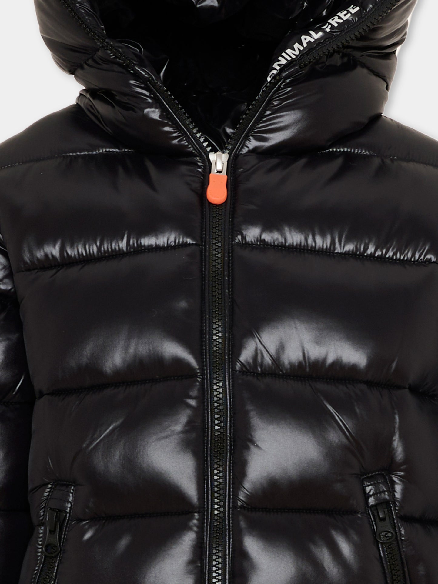 Piumino Kate nero per bambini con logo,Save The Duck Kids,J38090G LOVE21 10000