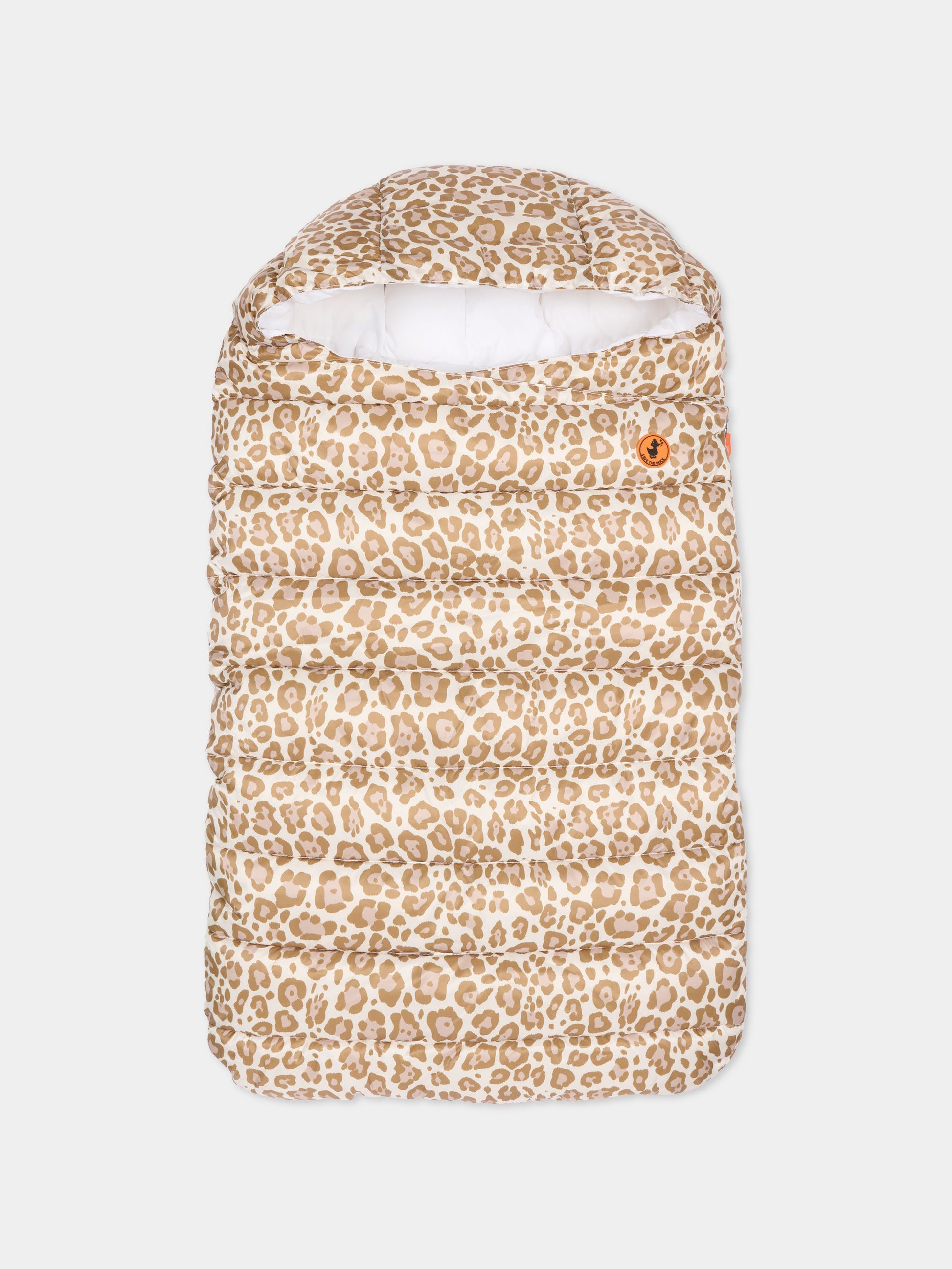 Sacco nanna Buz marrone per neonati con logo,Save The Duck Kids,I30001X MILA21 21647