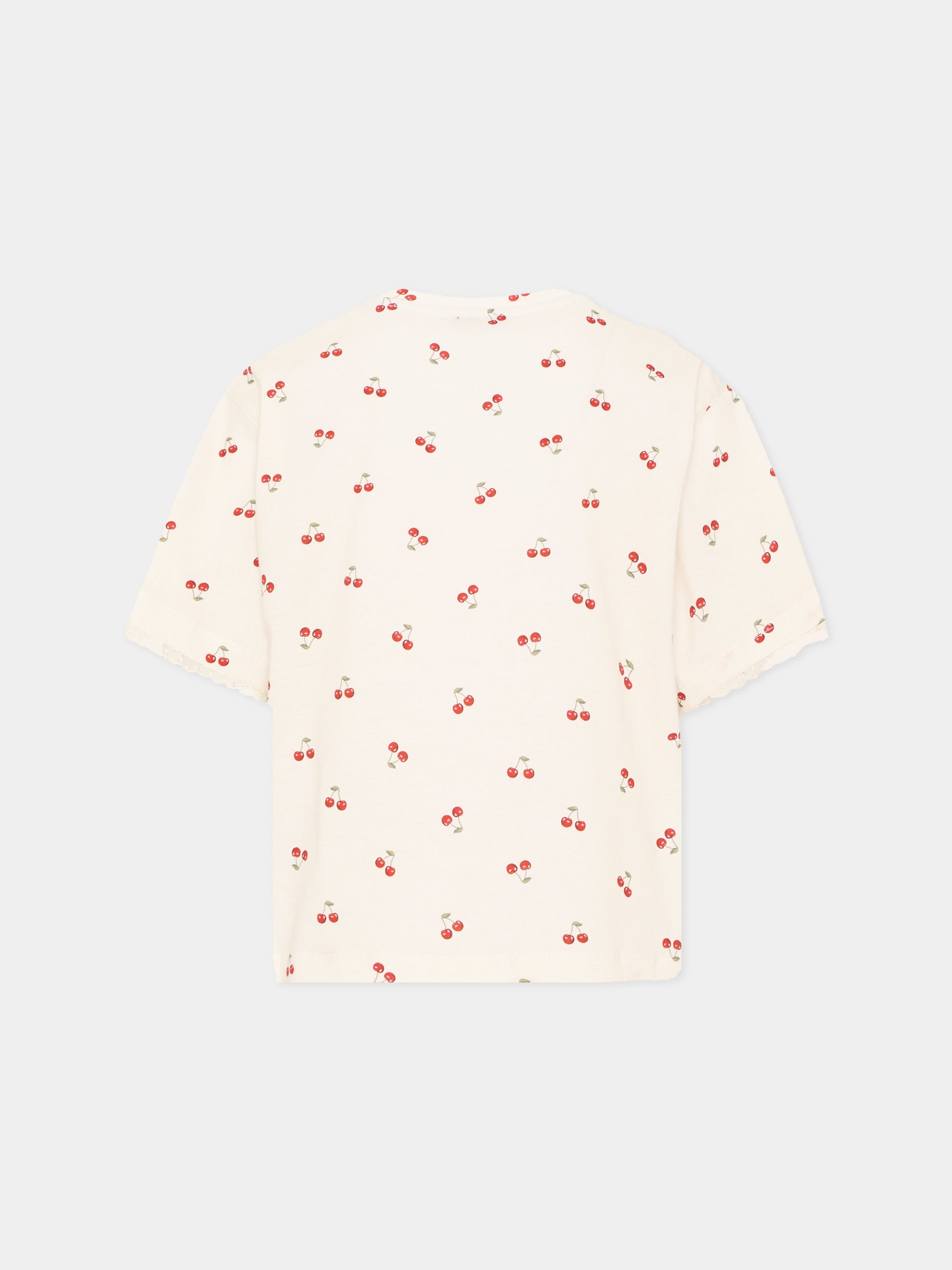 T-Shirt multicolor per bambina con ciliegie,Philosophy,I1F611 6607 P243