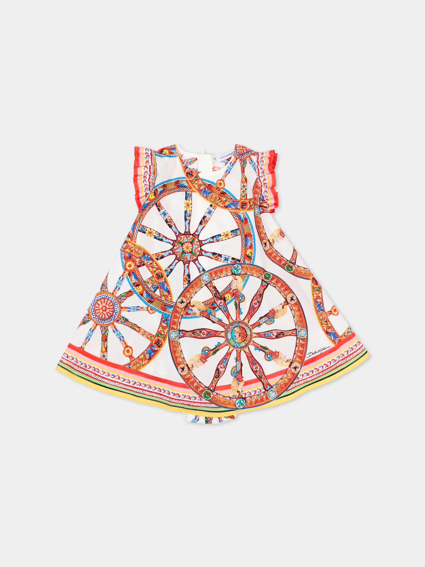 Vestito multicolor per neonata,Dolce & Gabbana Kids,L23DW2 FI5O4 HA6CK