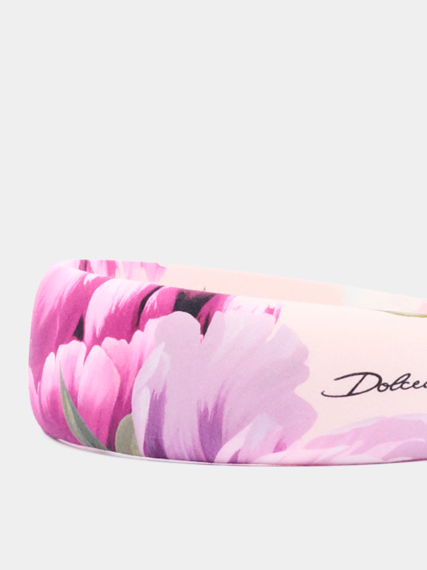 Cerchietto rosa per bambina floreale,Dolce & Gabbana Kids,LB3L54 G7QZX HF6FZ