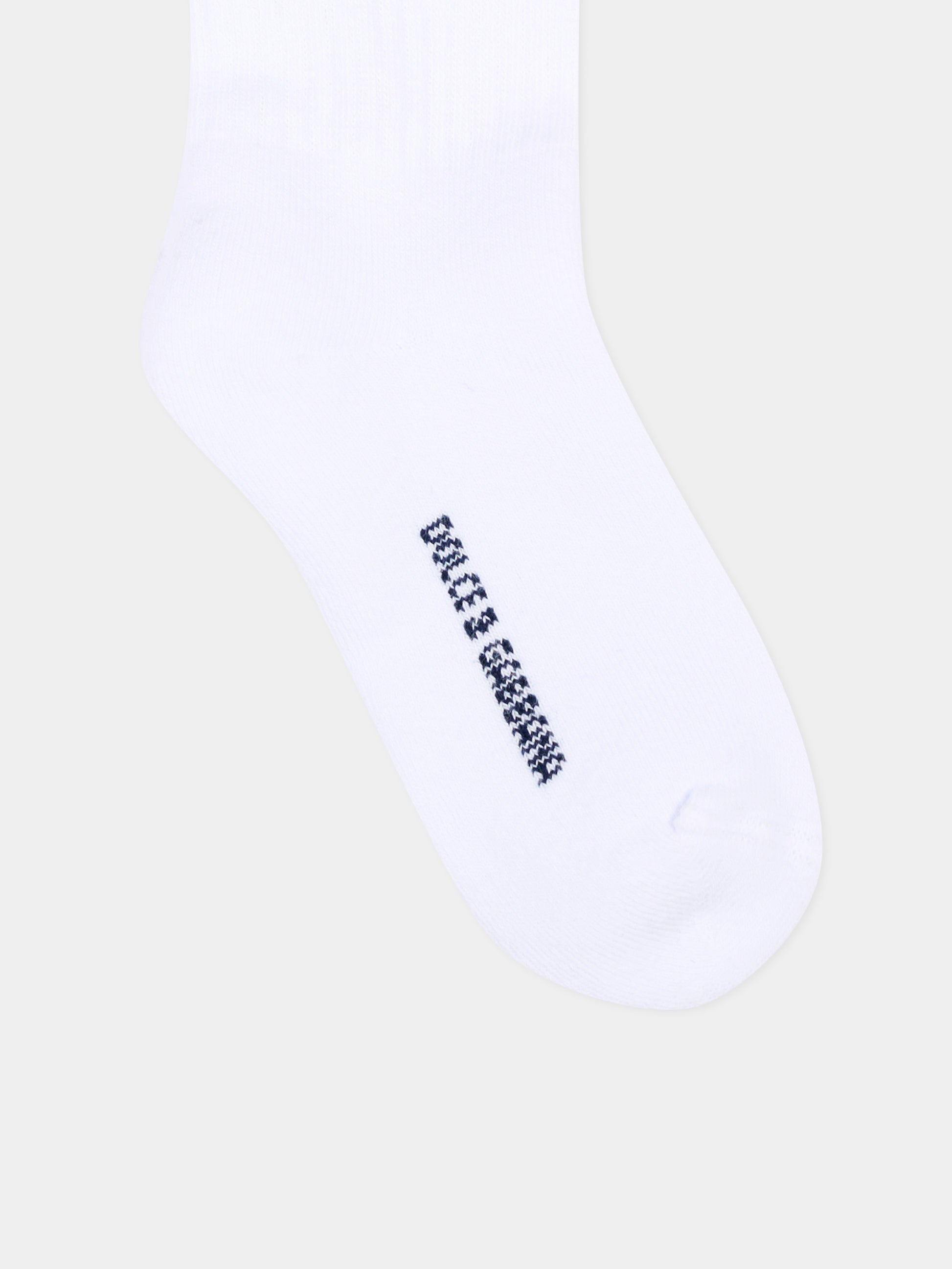 Calza Spugna bianco per bambini con logo,Dolce & Gabbana Kids,LBKAE5 JBCKR W4335