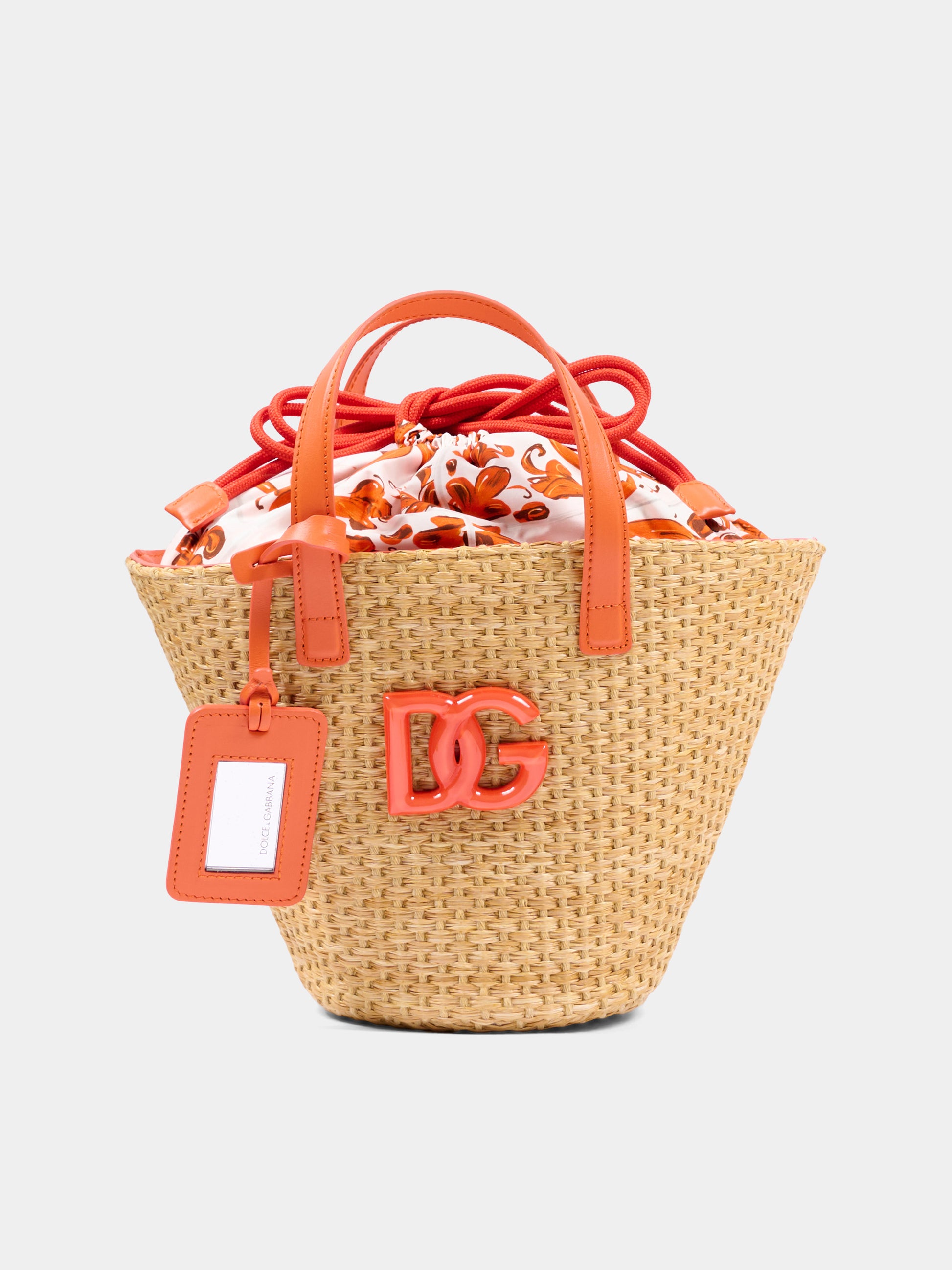 Borsa casual beige con logo per bambina,Dolce & Gabbana Kids,EB0249 AY319 IE5DQ