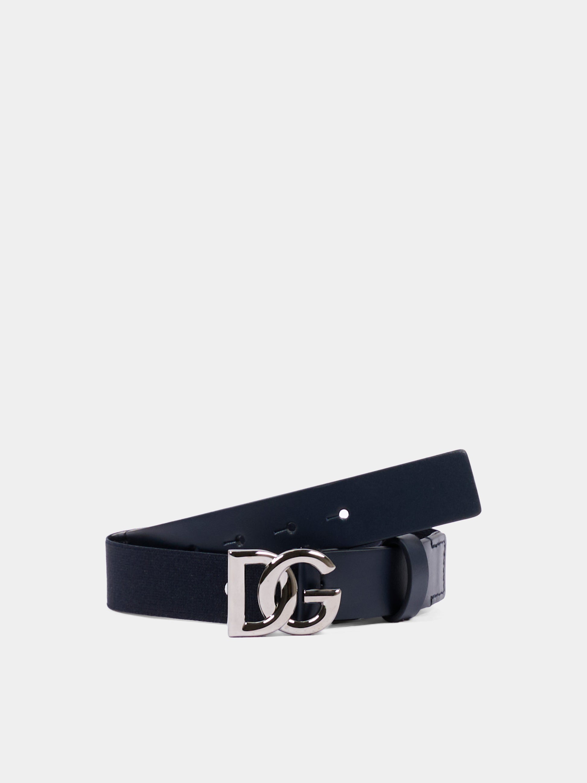 Cintura blu per bambino con logo,Dolce & Gabbana Kids,EC0083 A0547 8S761