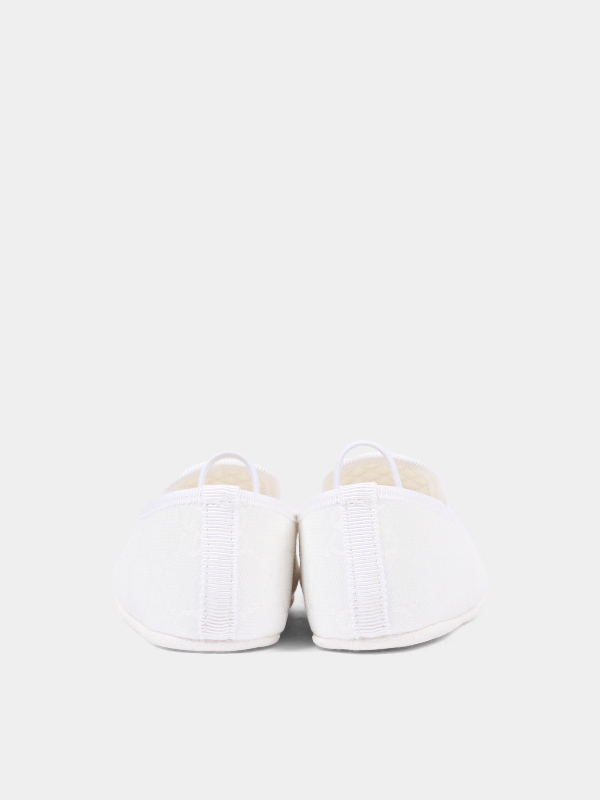 Mocassini avorio per neonato GG,Gucci Kids,873031 FAF5K 9048
