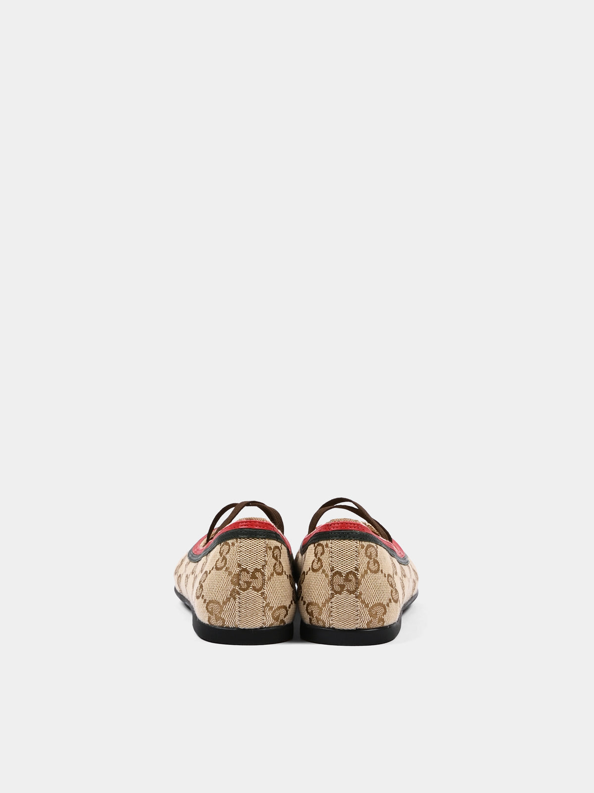 Ballerine beige per bambina con Jacquard GG,Gucci Kids,873048 FAF5H 9645