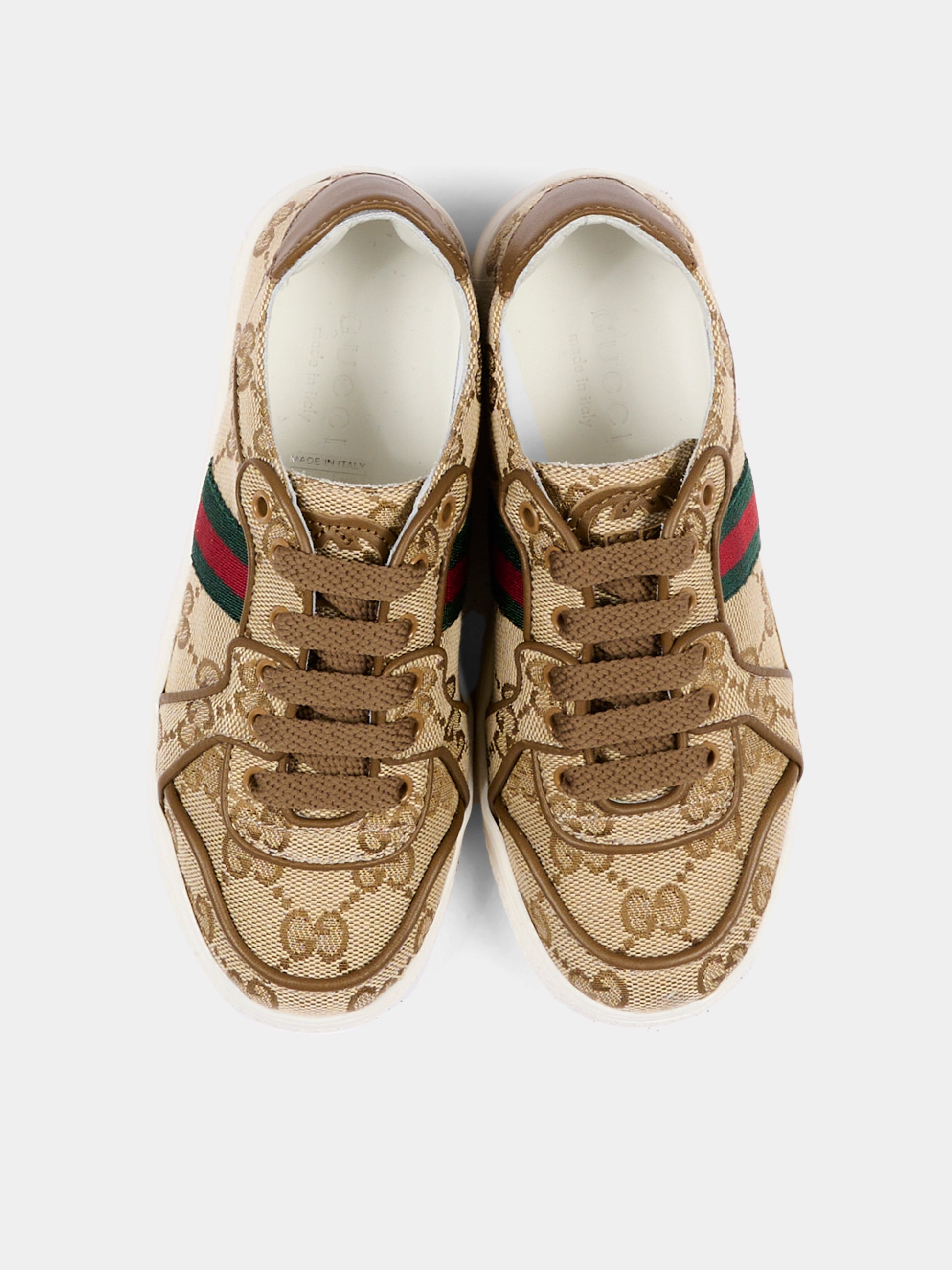 Sneakers beige monogramma GG per bambini,Gucci Kids,873450 FAF5F 9644