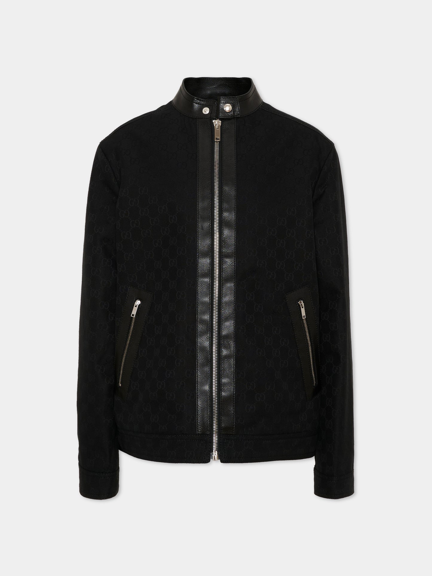 Bomber nero per bambino Jacquard GG,Gucci Kids,863913 XWA9B 1000