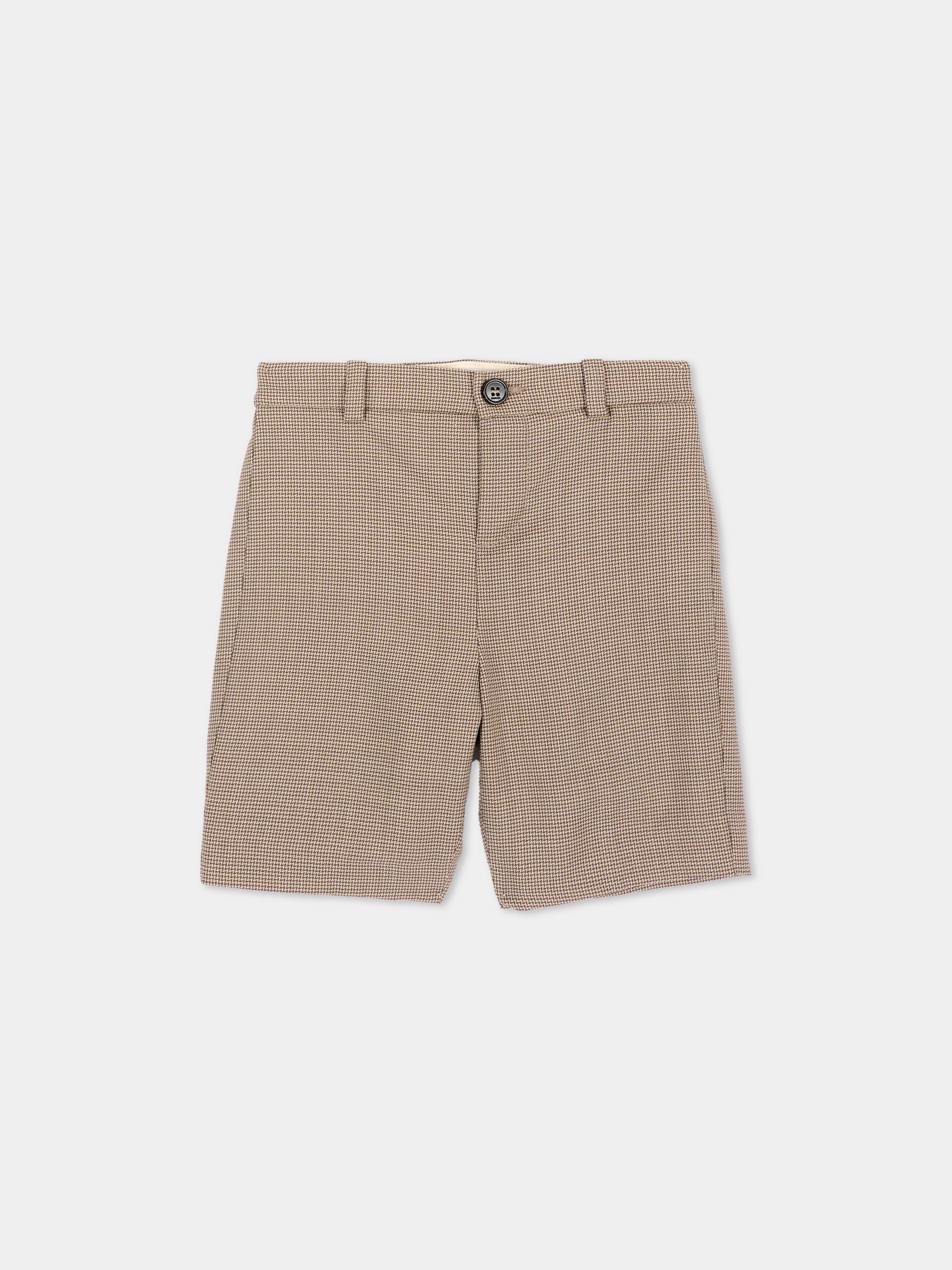 Shorts beige per neonato con Web,Gucci Kids,863987 XWA86 2004