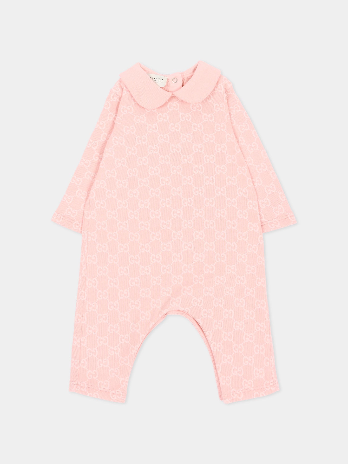 Set tutina rosa per neonata monogramma GG,Gucci Kids,864661 XJHVT 5967