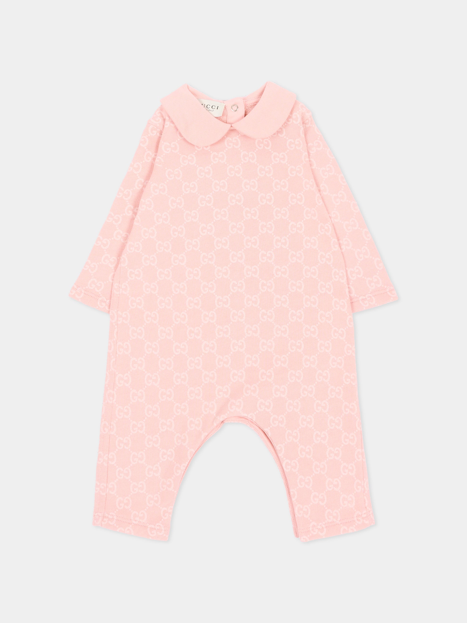 Set tutina rosa per neonata monogramma GG,Gucci Kids,864661 XJHVT 5967
