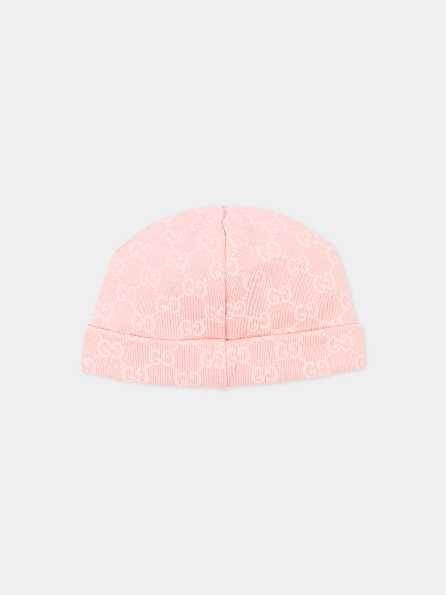 Set tutina rosa per neonata monogramma GG,Gucci Kids,864661 XJHVT 5967