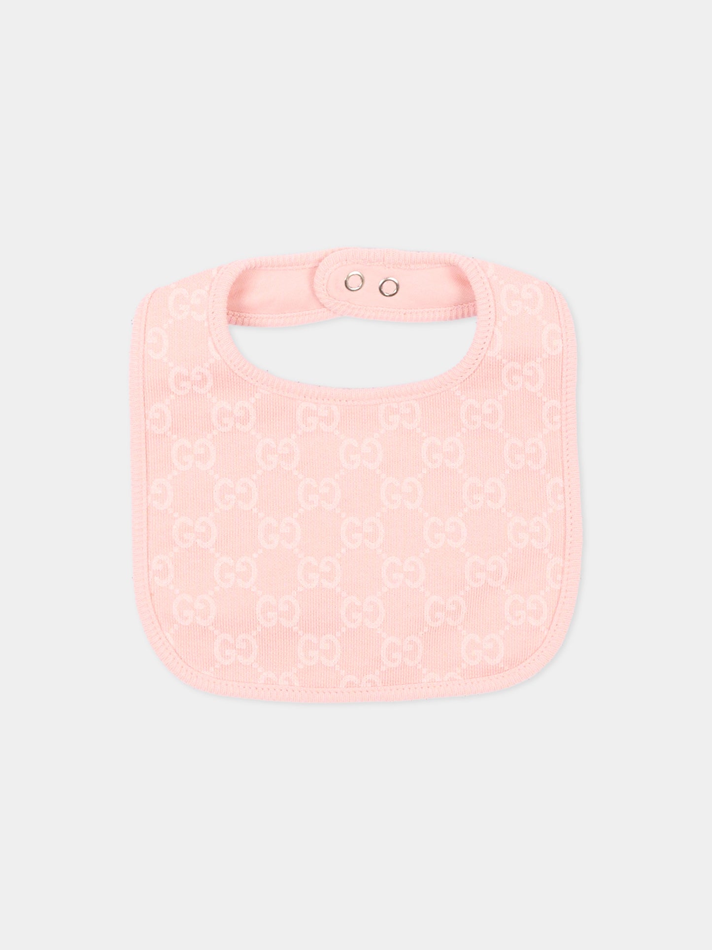 Set tutina rosa per neonata monogramma GG,Gucci Kids,864661 XJHVT 5967