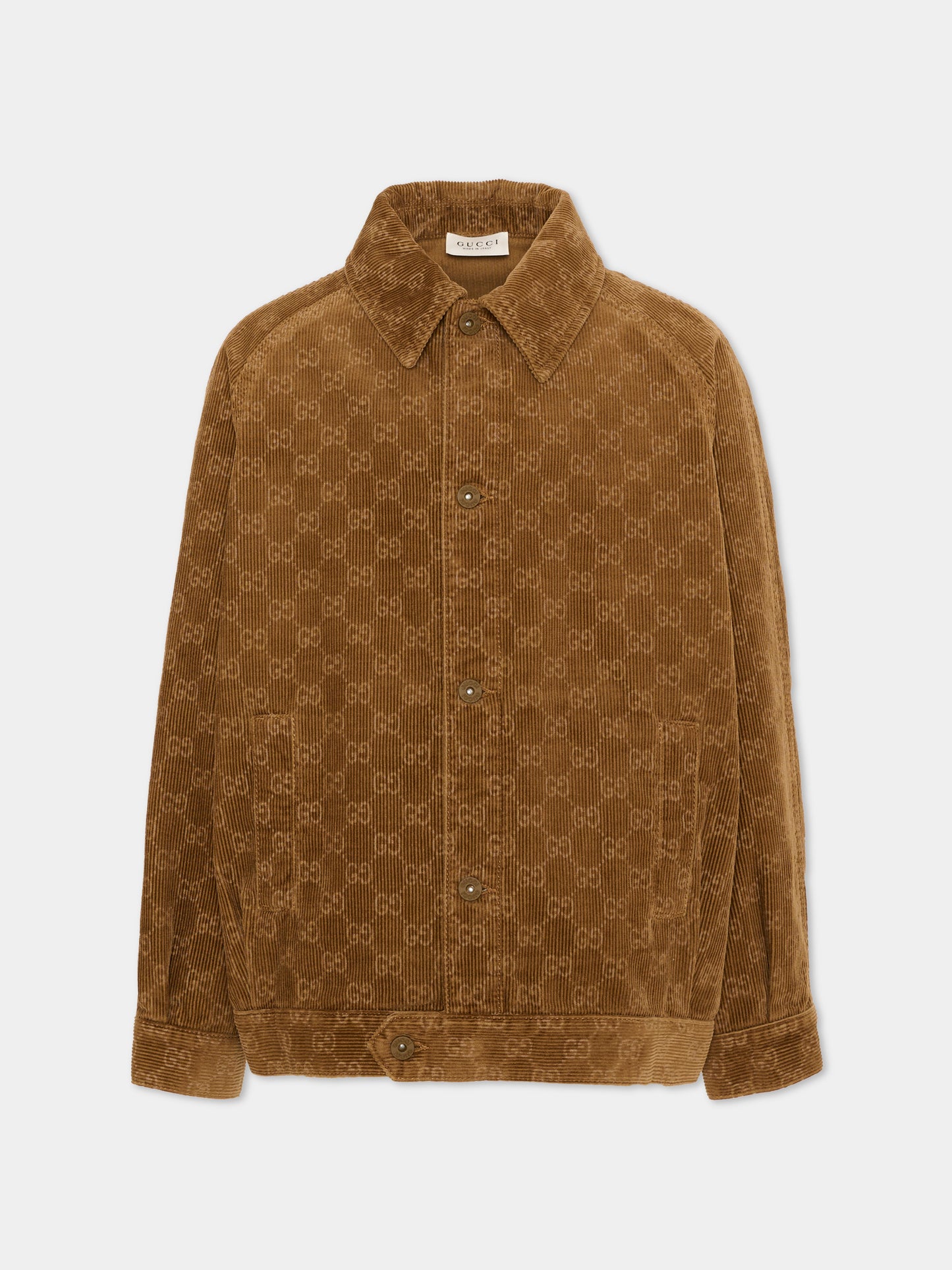 Giubbotto marrone per bambino con monogram GG,Gucci Kids,864933 XDDF9 2230