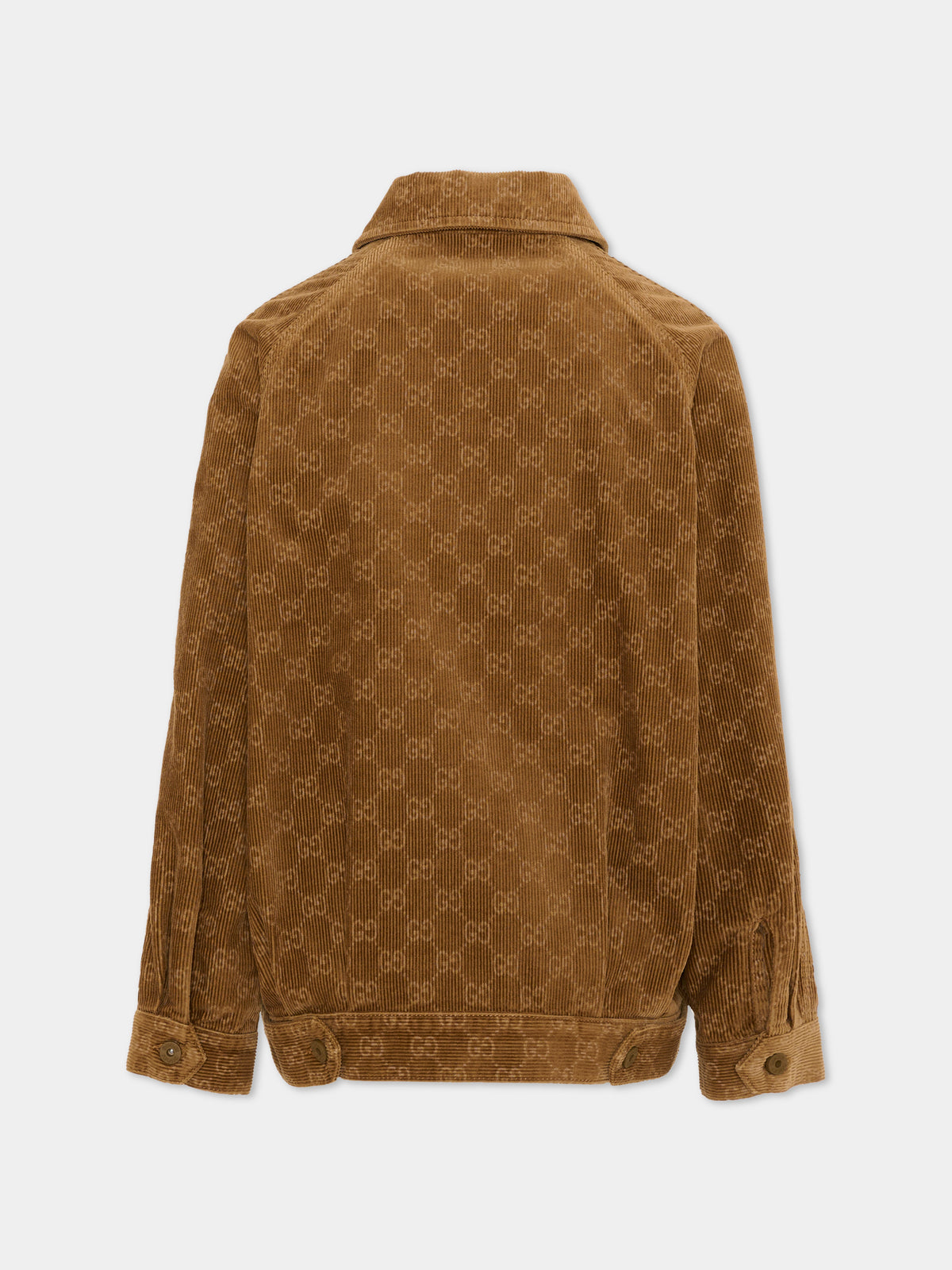 Giubbotto marrone per bambino con monogram GG,Gucci Kids,864933 XDDF9 2230