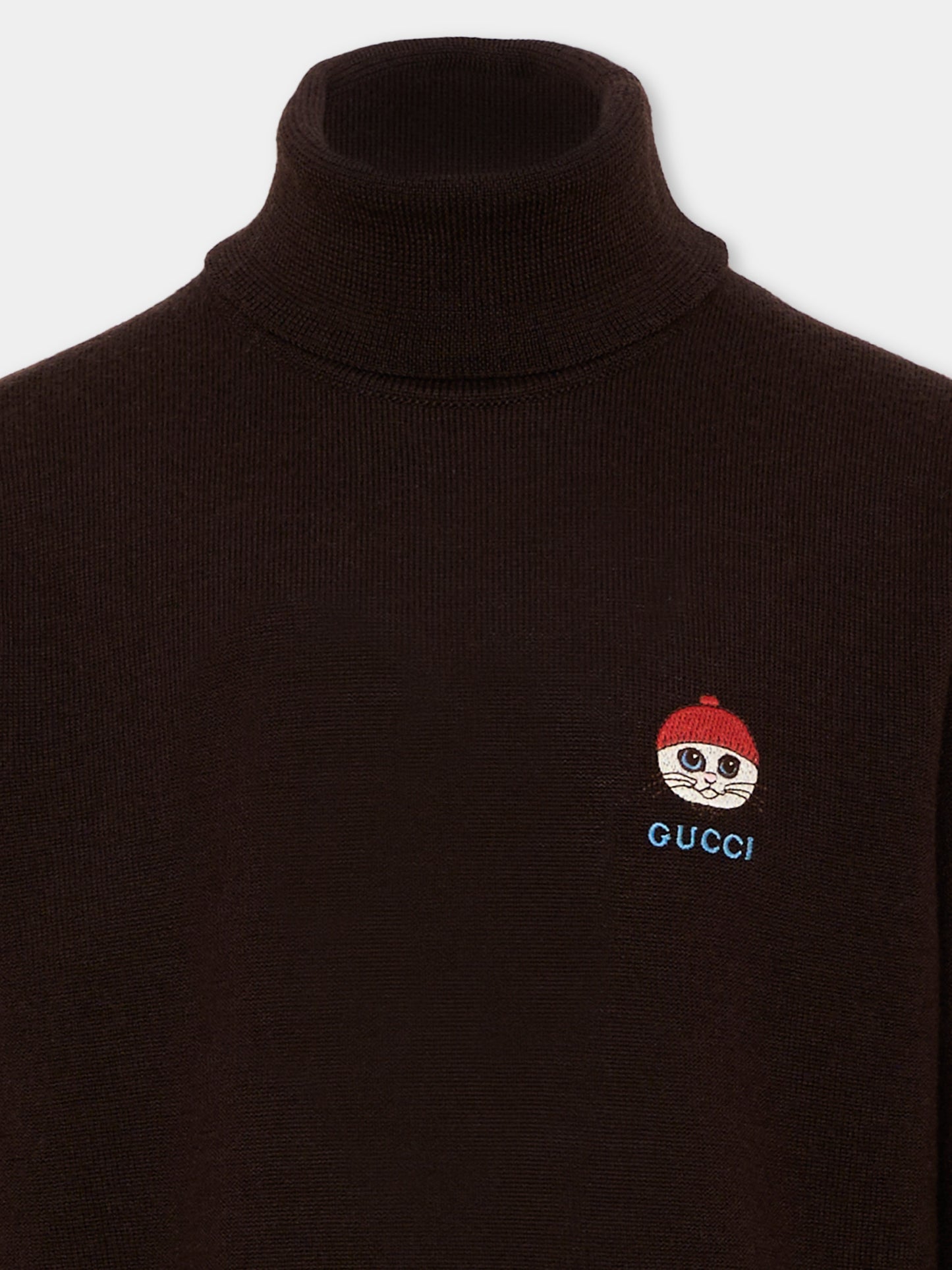 Dolcevita marrone per bambini con logo