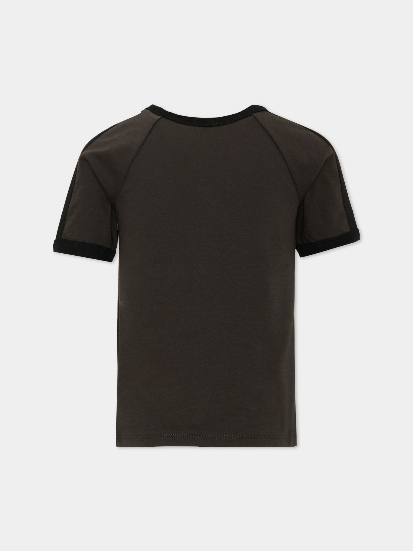 T-shirt nera per bambini con logo