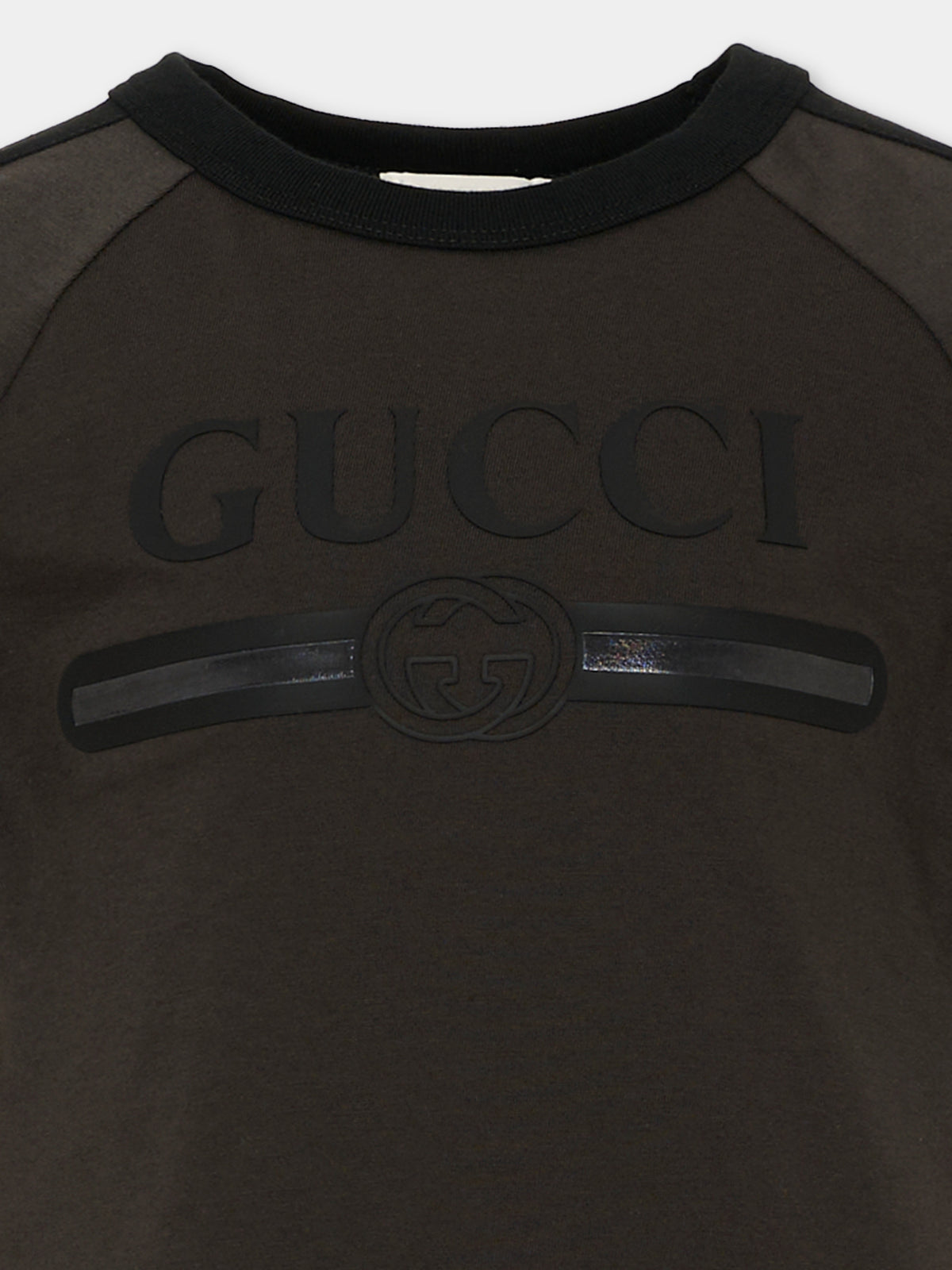 Black T-shirt for Kids with logo T-shirt