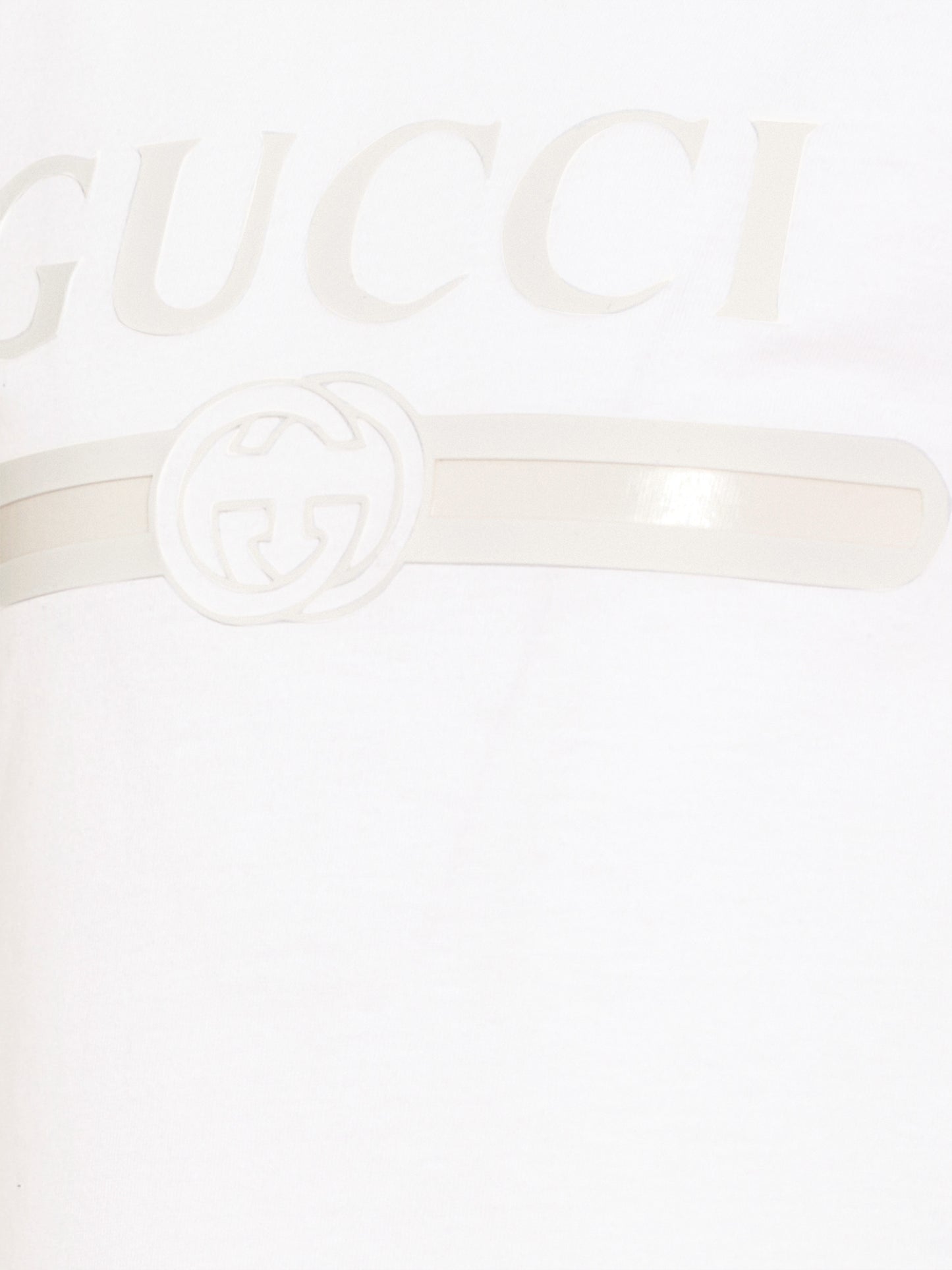 T-shirt a manica corta bianca per bambini logo,Gucci Kids,864634 XJHW6 9043