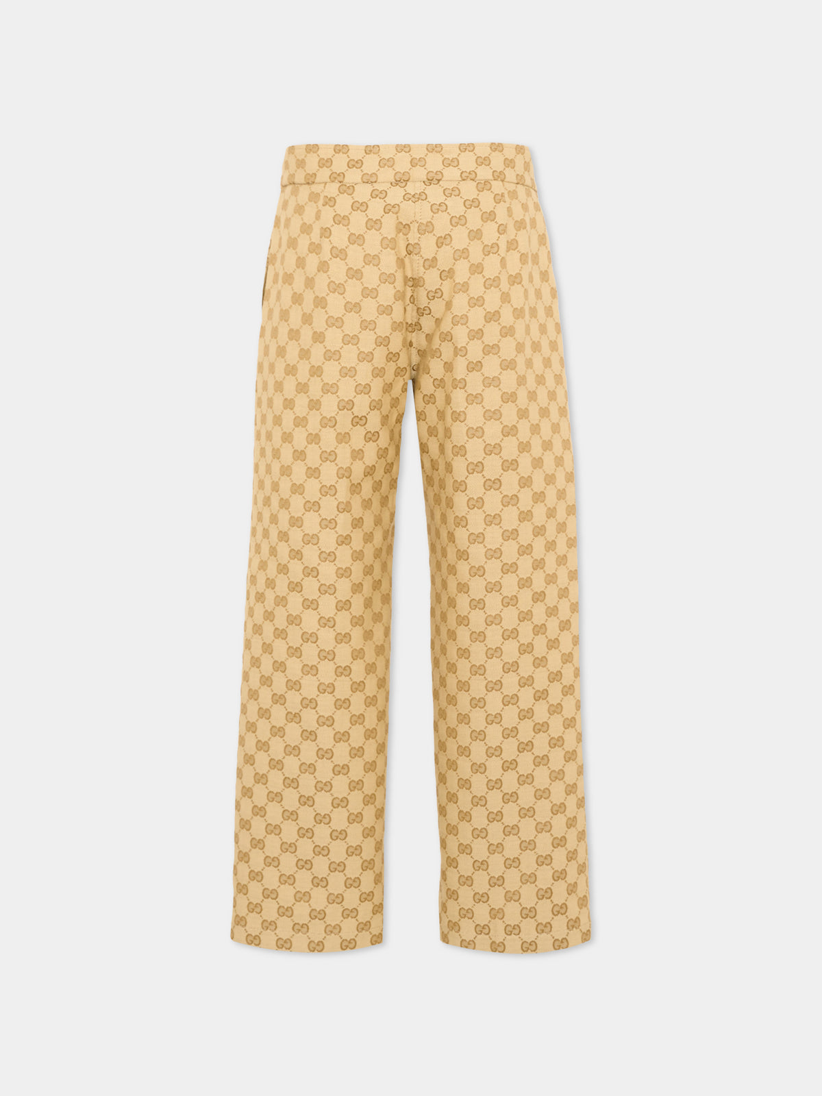 Beige GG monogram pants for Girl