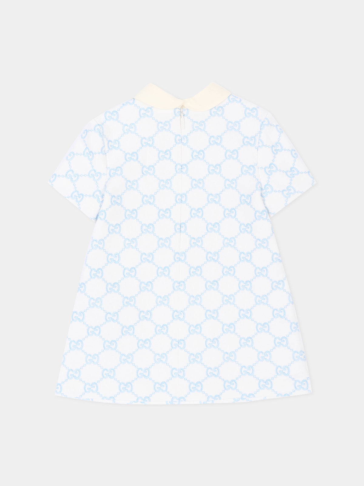 Ivory dress for Baby Girl with GG monogram