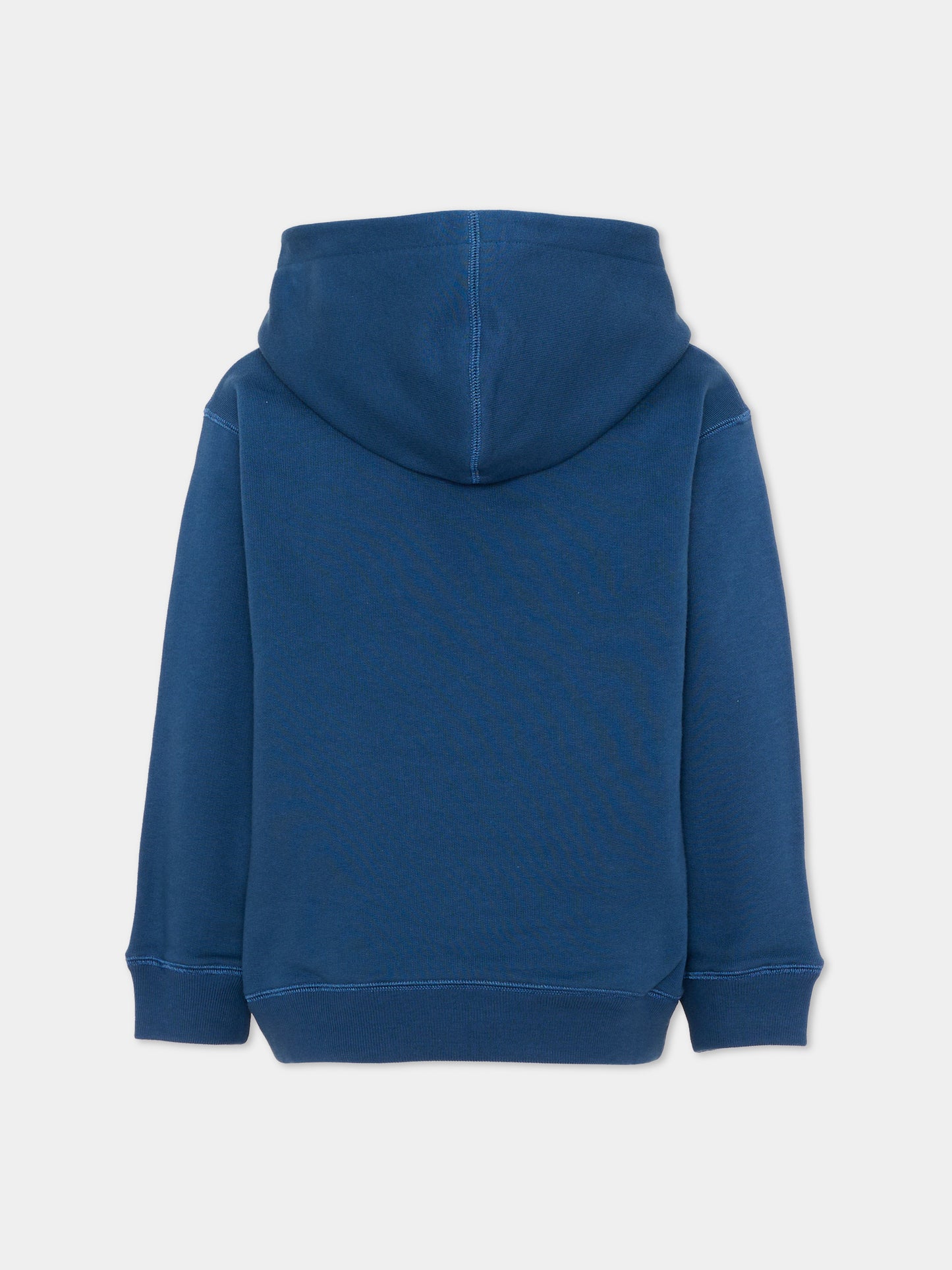 Felpa con cappuccio blu per bambini