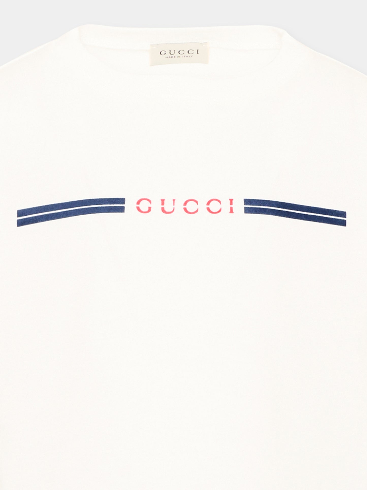 T-shirt bianca per bambini con logo